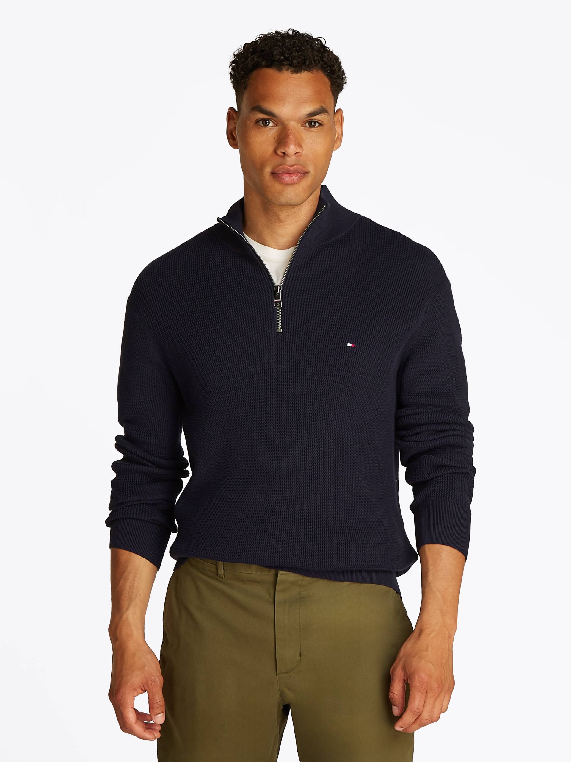 Tommy Hilfiger Troyer »RACKING STRUCTURE ZIP MOCK« Tommy Hilfiger Troyer »RACKING STRUCTURE ZIP MOCK« von TOMMY HILFIGER