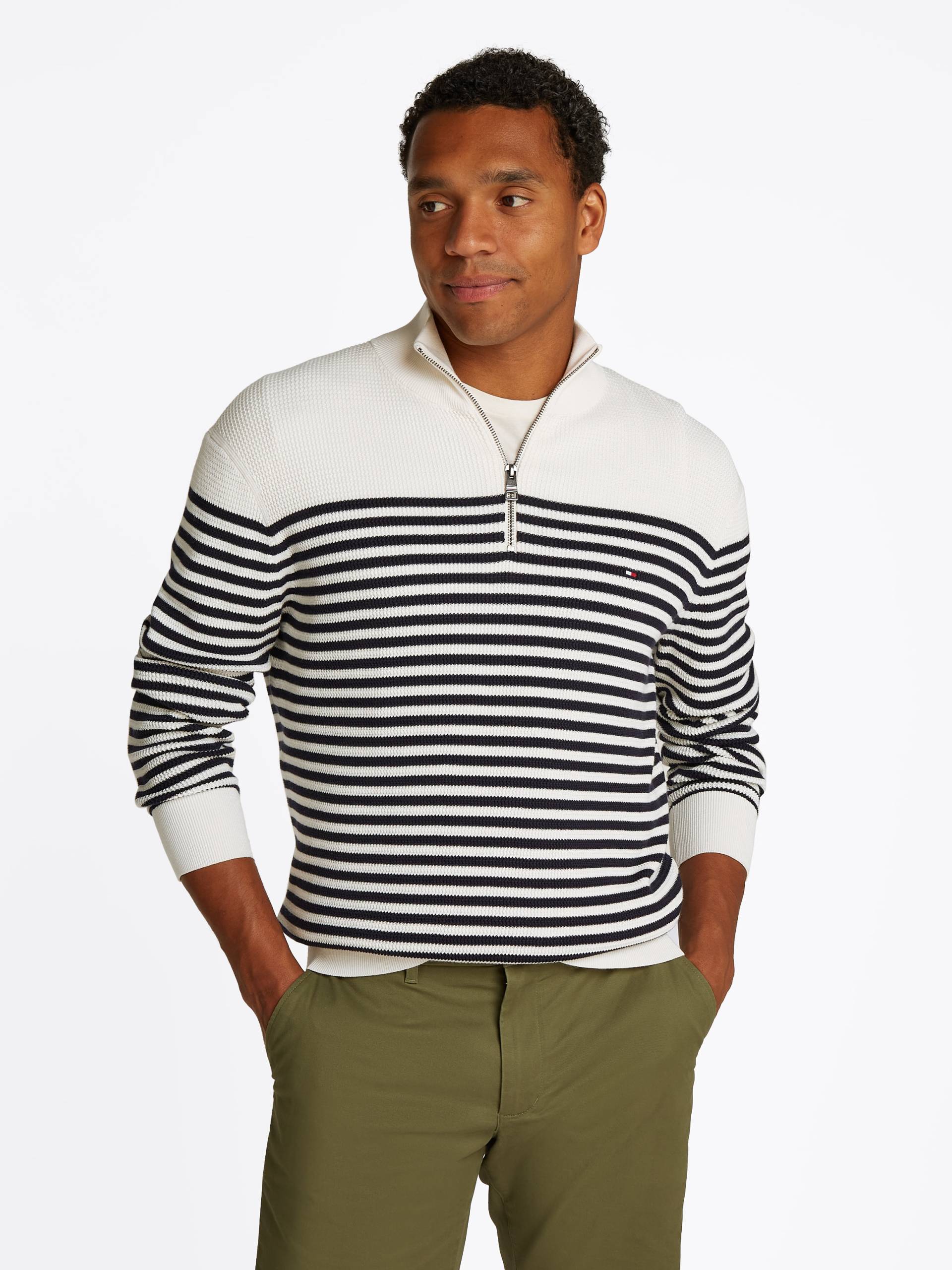 Tommy Hilfiger Troyer »RACKING STRUCTURE ZIP MOCK« Tommy Hilfiger Troyer »RACKING STRUCTURE ZIP MOCK« von TOMMY HILFIGER