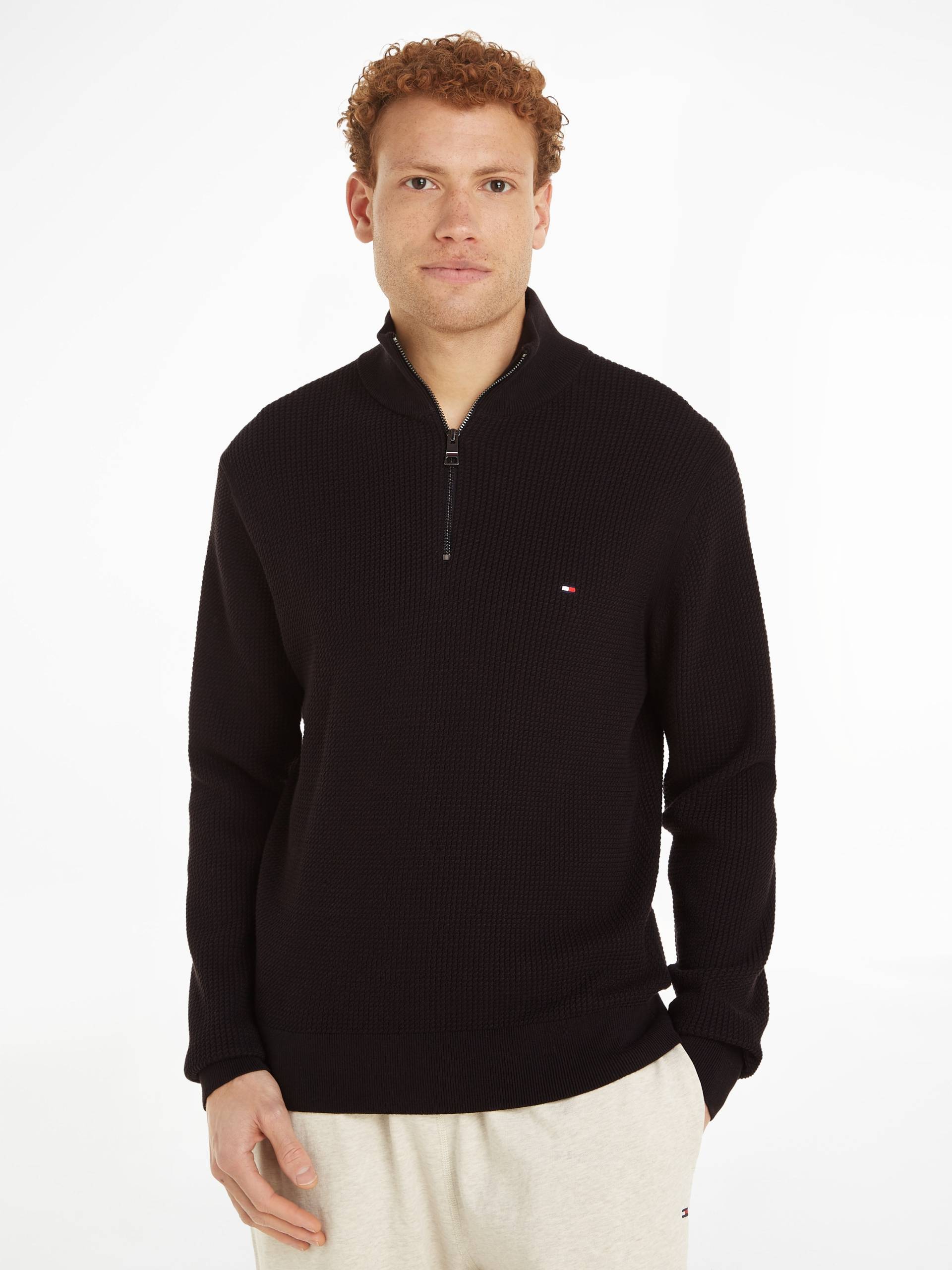 Tommy Hilfiger Troyer »STRUCTURE ZIP MOCK« von TOMMY HILFIGER