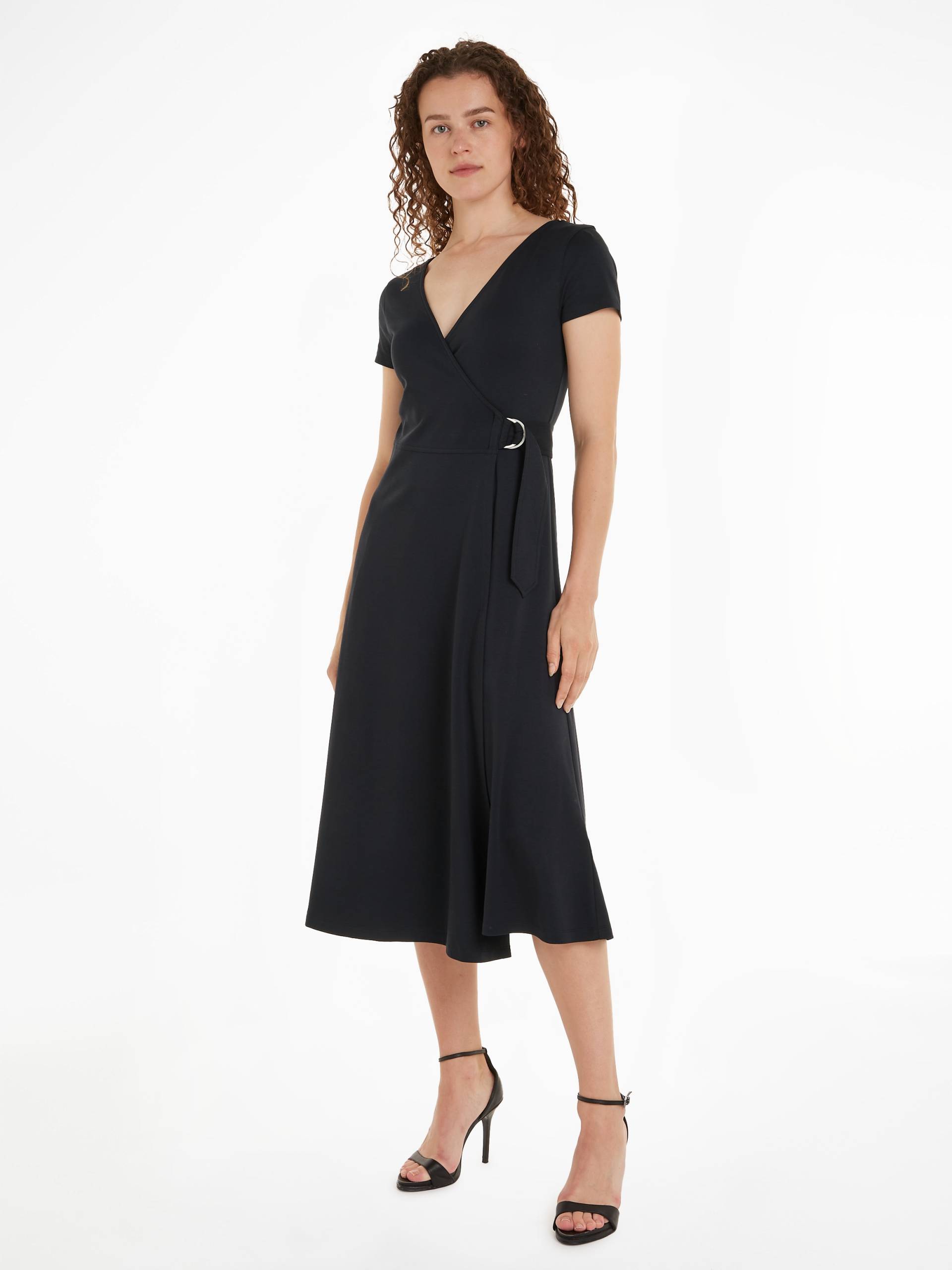 Tommy Hilfiger Wickelkleid »UTILITY WRAP MIDI DRS SS«, mit verstellbarem Gürtel von TOMMY HILFIGER