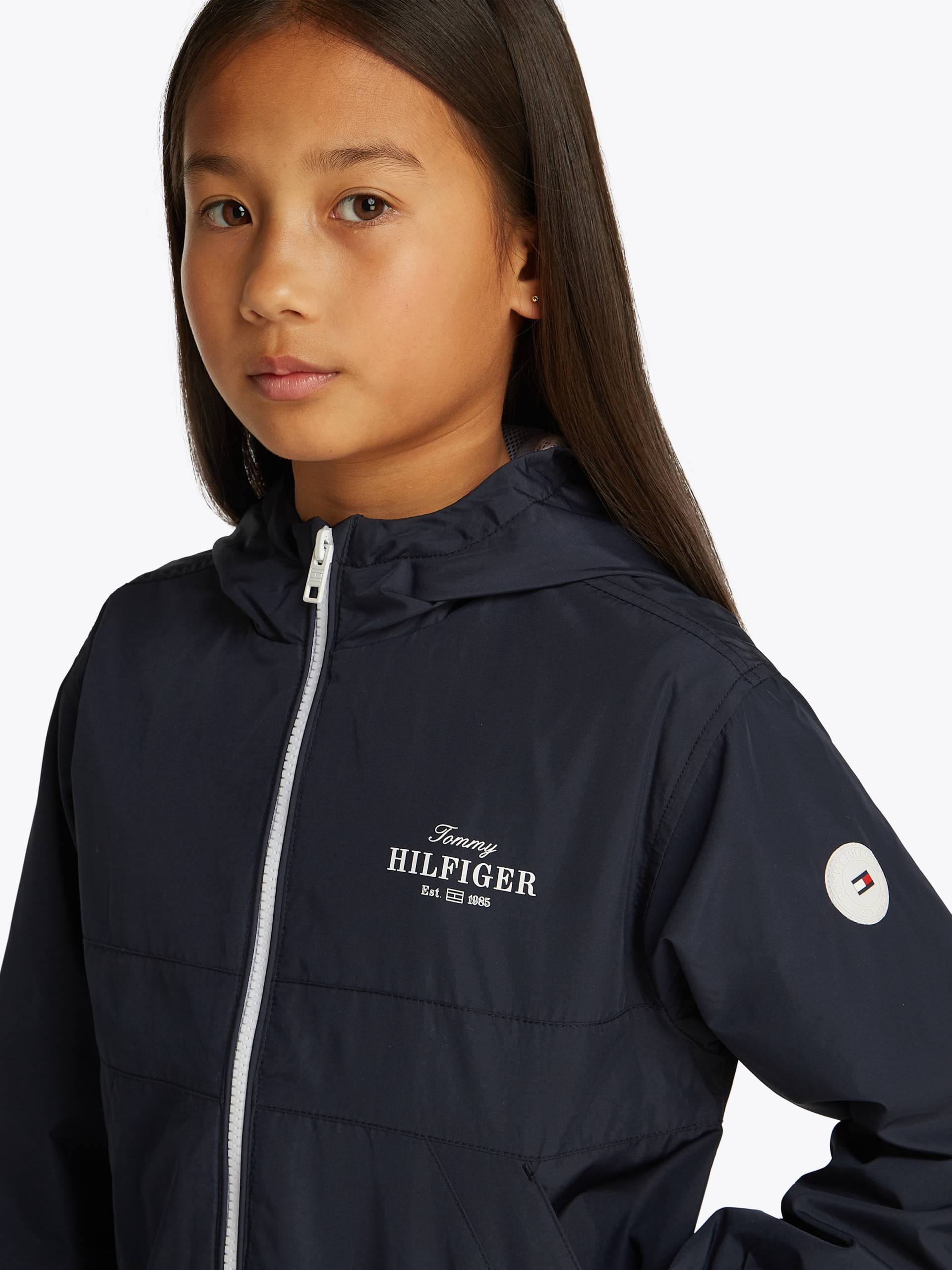 Tommy Hilfiger Windbreaker »ESSENTIAL WINDBREAKER«, mit Kapuze, mit Logodruck von TOMMY HILFIGER