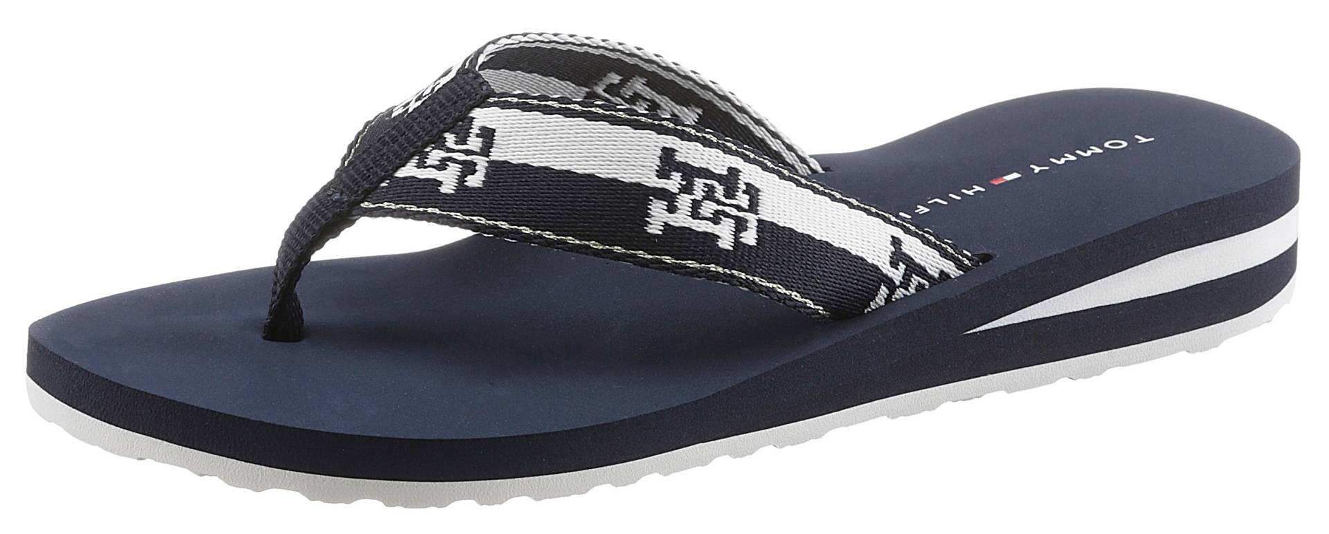 Tommy Hilfiger Zehentrenner »TH COLORBLOCK WEBBING SANDAL«, mit Logo von TOMMY HILFIGER