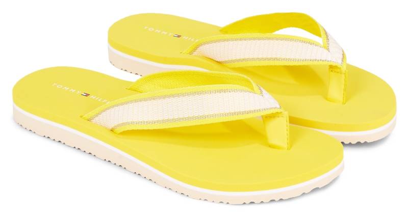 Tommy Hilfiger Zehentrenner »TH WEBBING FLIP FLOP«, für Bad und Strand super geeignet von TOMMY HILFIGER