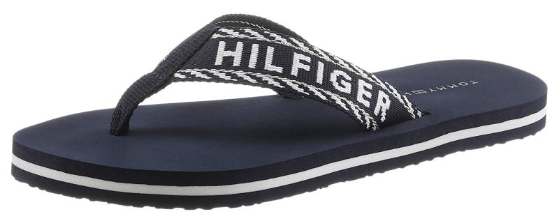 Tommy Hilfiger Zehentrenner »TOMMY WEBBING SANDAL«, für Bad und Strand super geeignet von TOMMY HILFIGER