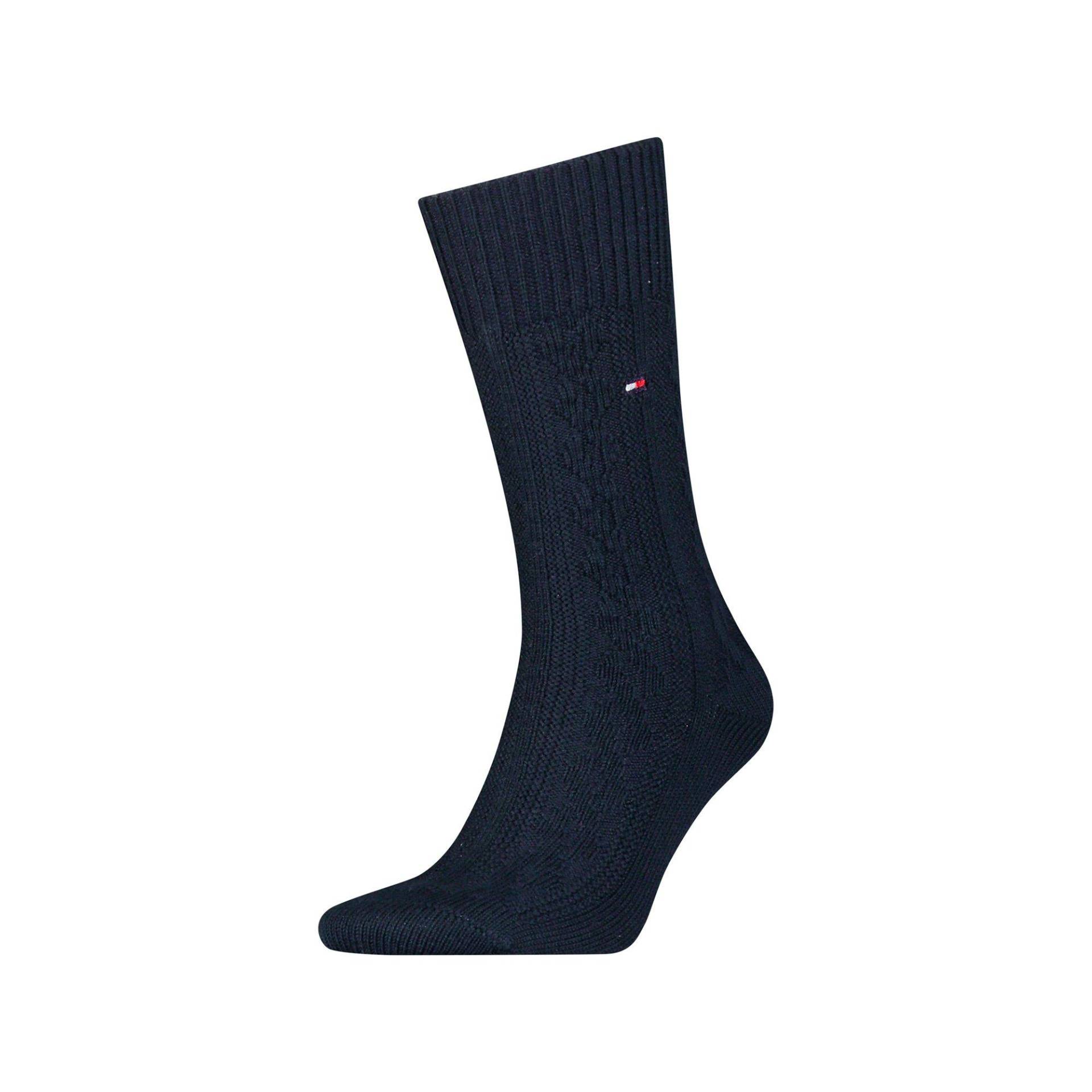 Wadenlange Socken Herren Marine 43-46 von TOMMY HILFIGER