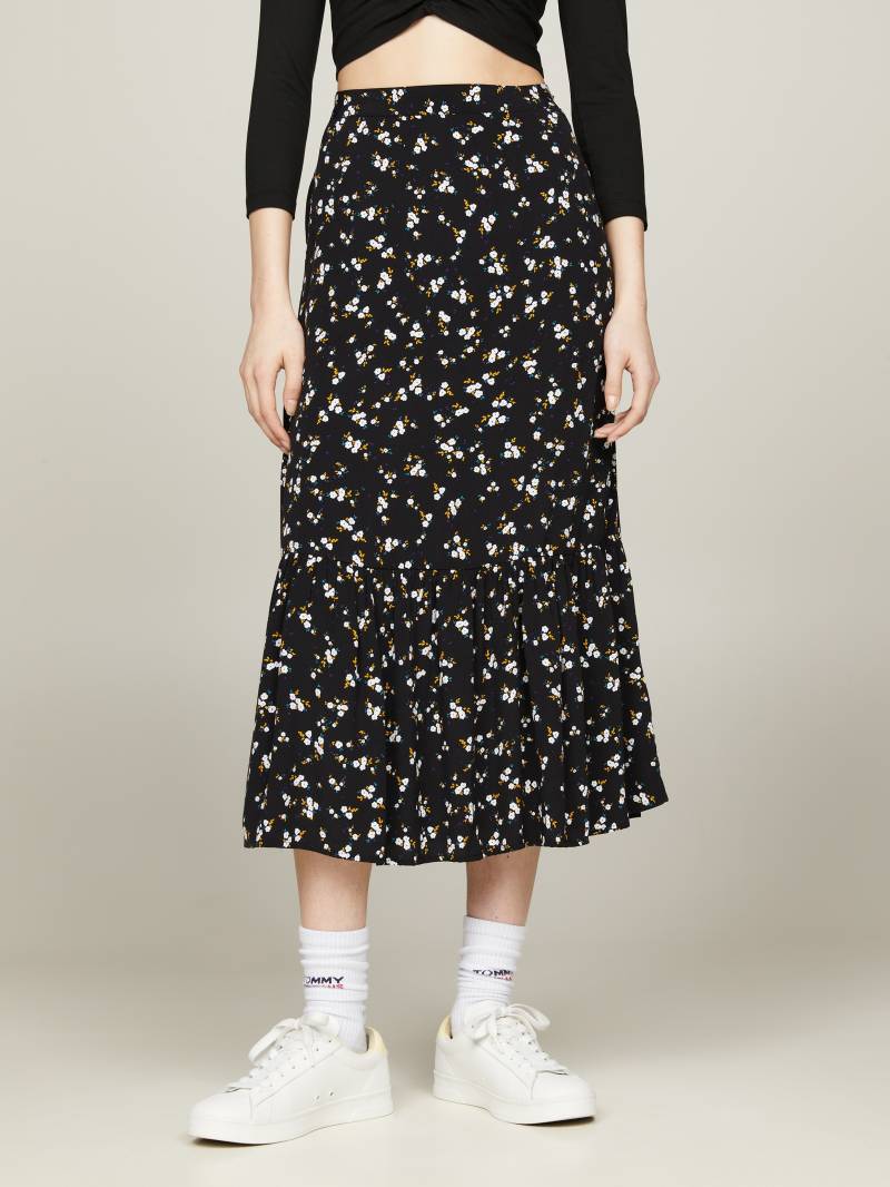 Tommy Jeans Curve A-Linien-Rock »TJW FLORAL RUFFLE MIDI SKIRT EXT«, Webrock Grosse Grössen von TOMMY JEANS Curve