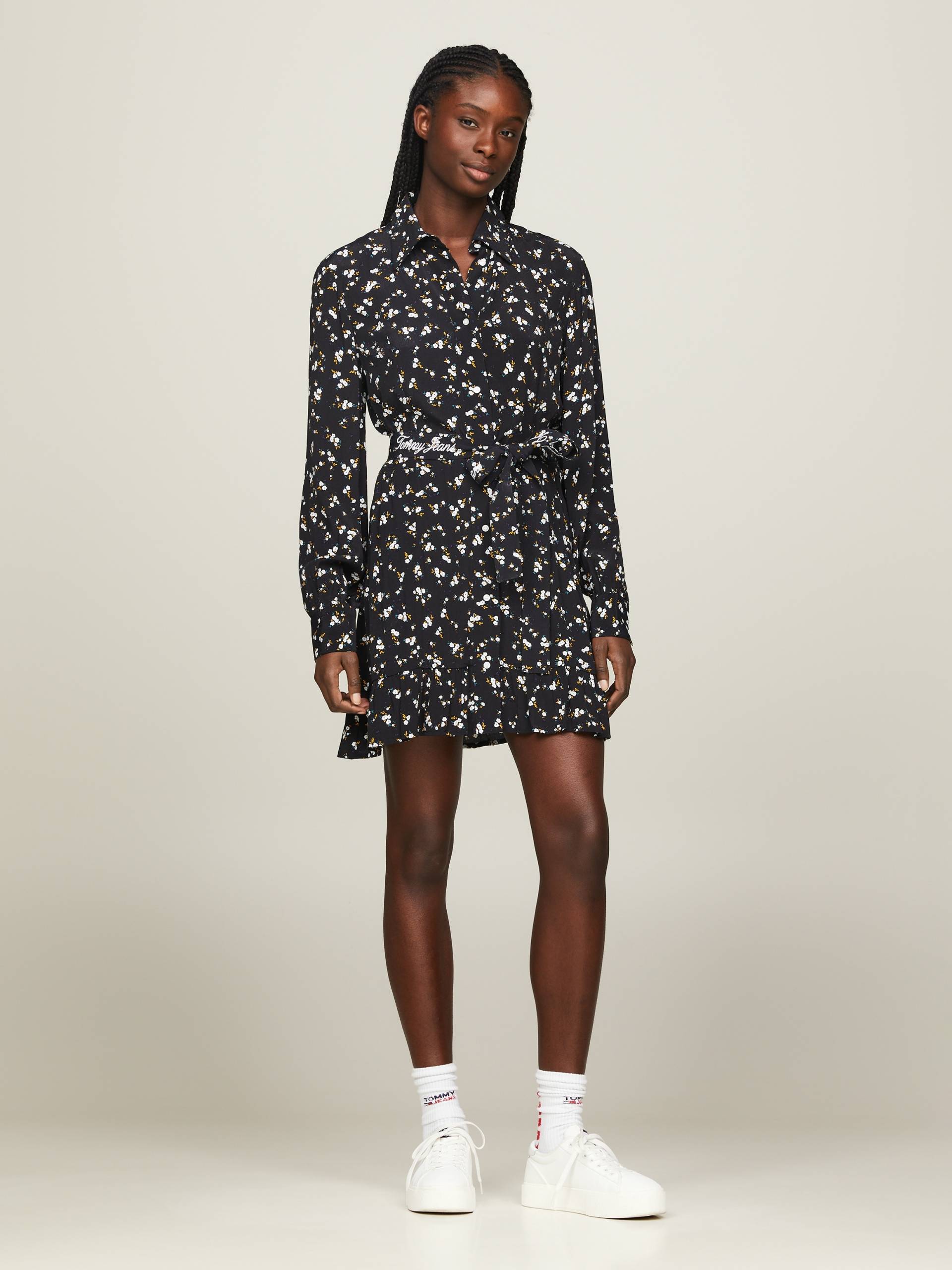 Tommy Jeans Curve Blusenkleid »TJW MINI FLORAL BELTED DRESS EXT«, Grosse Grössen von TOMMY JEANS Curve