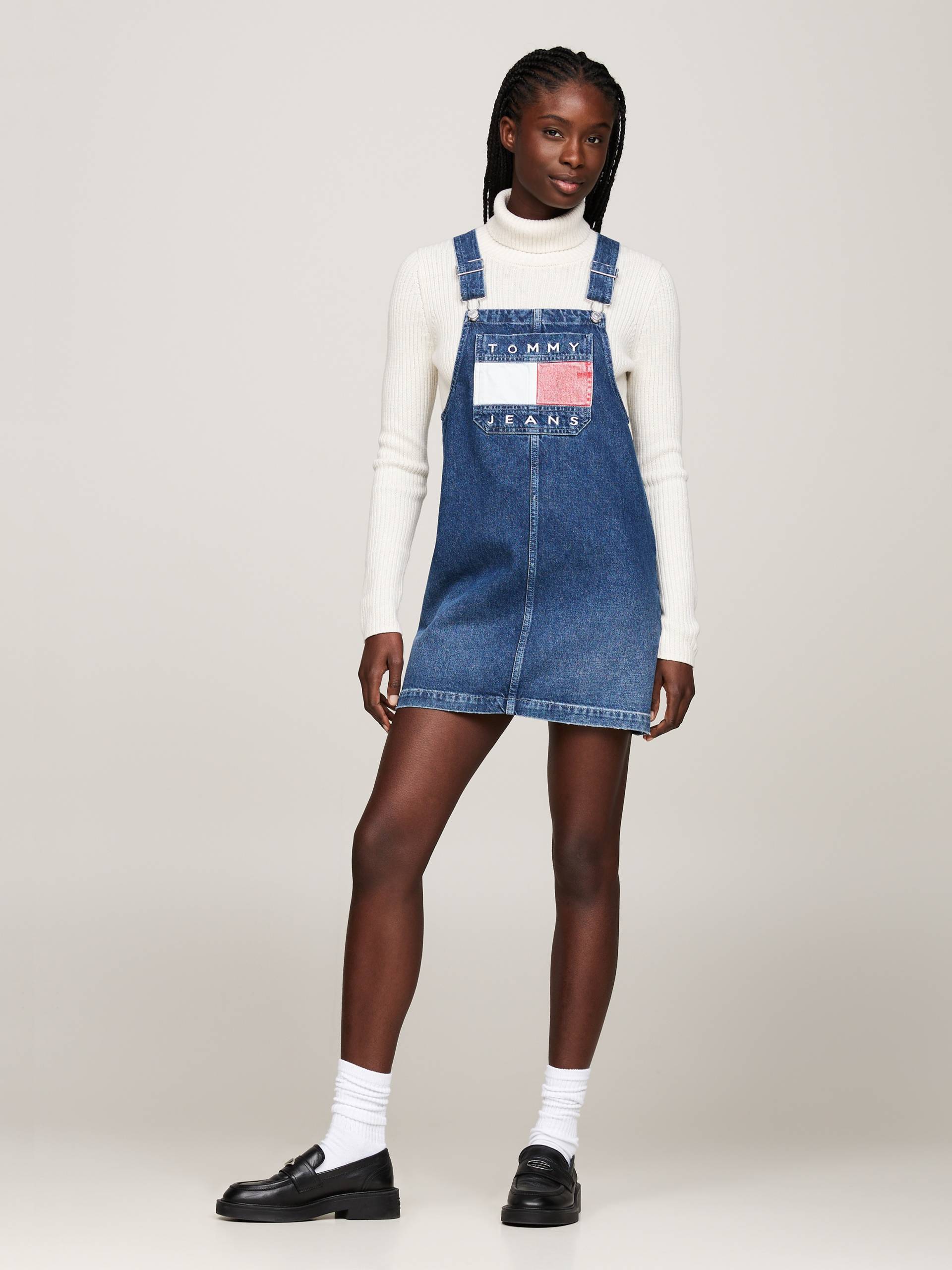 Tommy Jeans Curve Hemdblusenkleid »PINAFORE DRESS DH6031 EXT«, in Grossen Grössen von TOMMY JEANS Curve