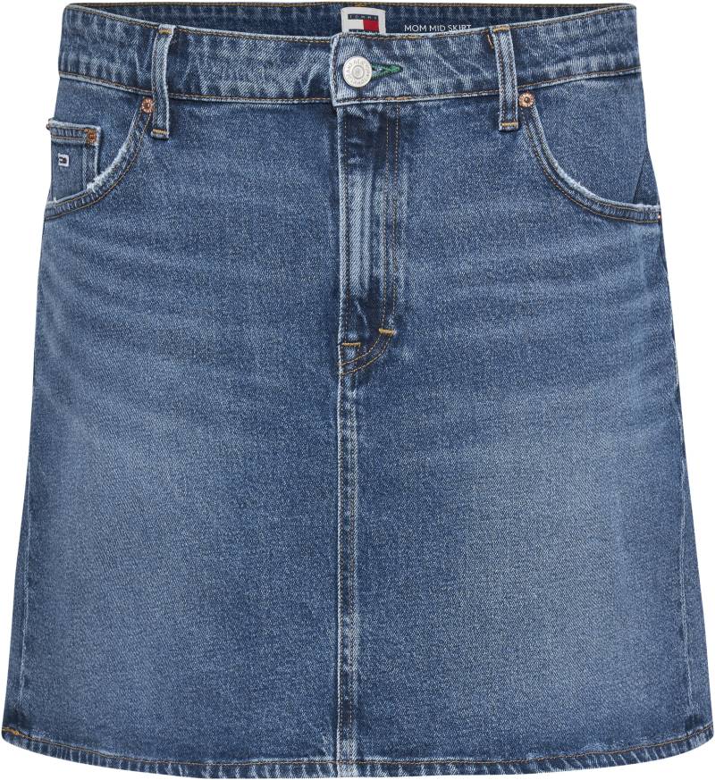 Tommy Jeans Curve Jeansrock »CRV MOM UH SKIRT AH6158«, Webrock mit Logostickerei von TOMMY JEANS Curve