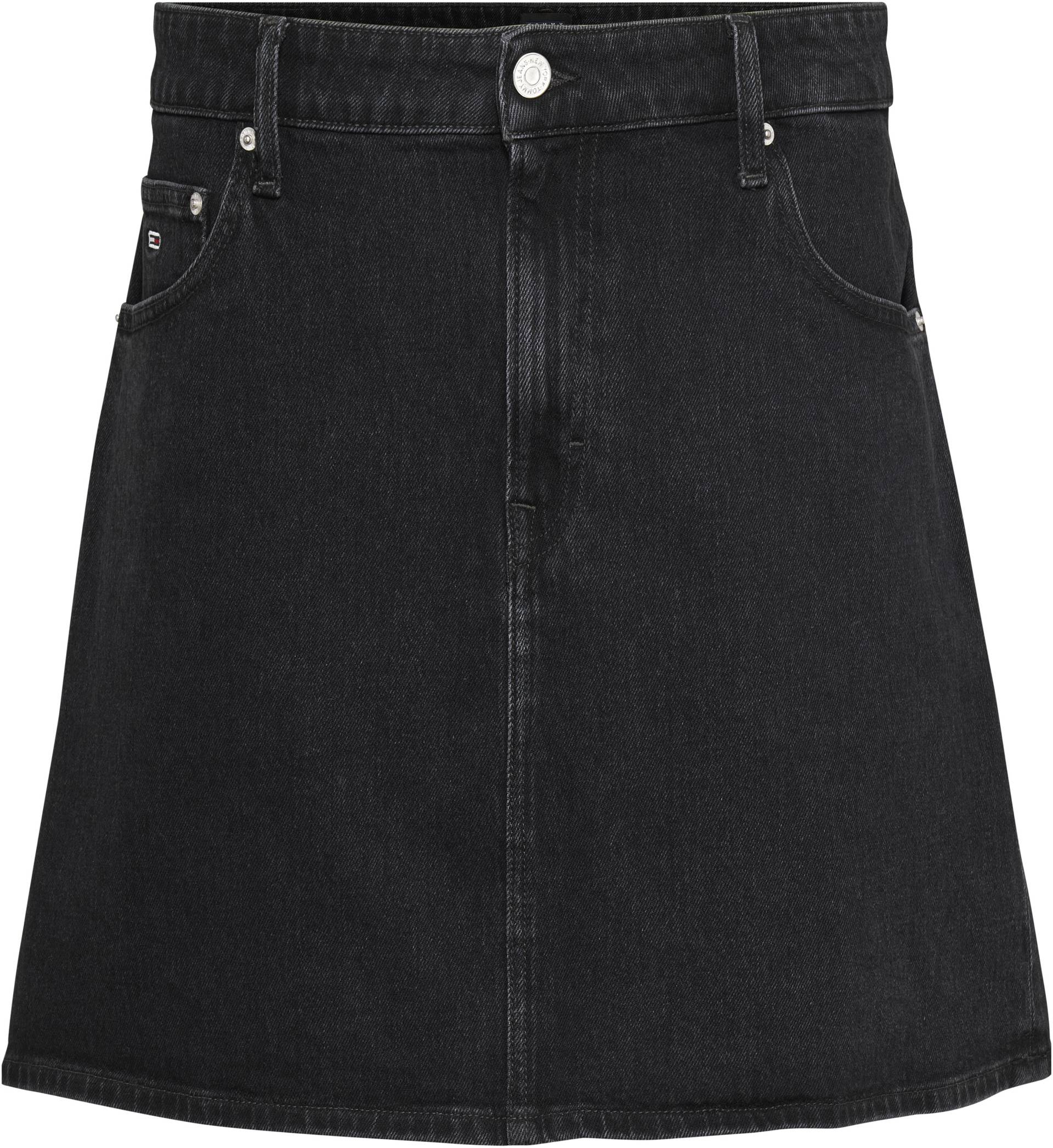 Tommy Jeans Curve Jeansrock »CRV MOM UH SKIRT CG4181«, Webrock mit Logopatch von TOMMY JEANS Curve