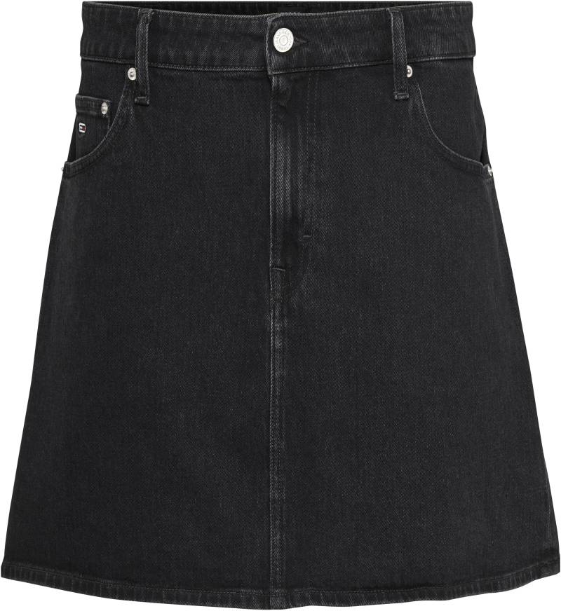 Tommy Jeans Curve Jeansrock »CRV MOM UH SKIRT CG4181«, Webrock mit Logopatch von TOMMY JEANS Curve