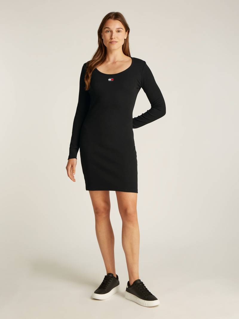 Tommy Jeans Curve Jerseykleid »TJW BADGE RIB BODYCON DRESS EXT«, in Grossen Grössen, Rippware, Bodycon von TOMMY JEANS Curve