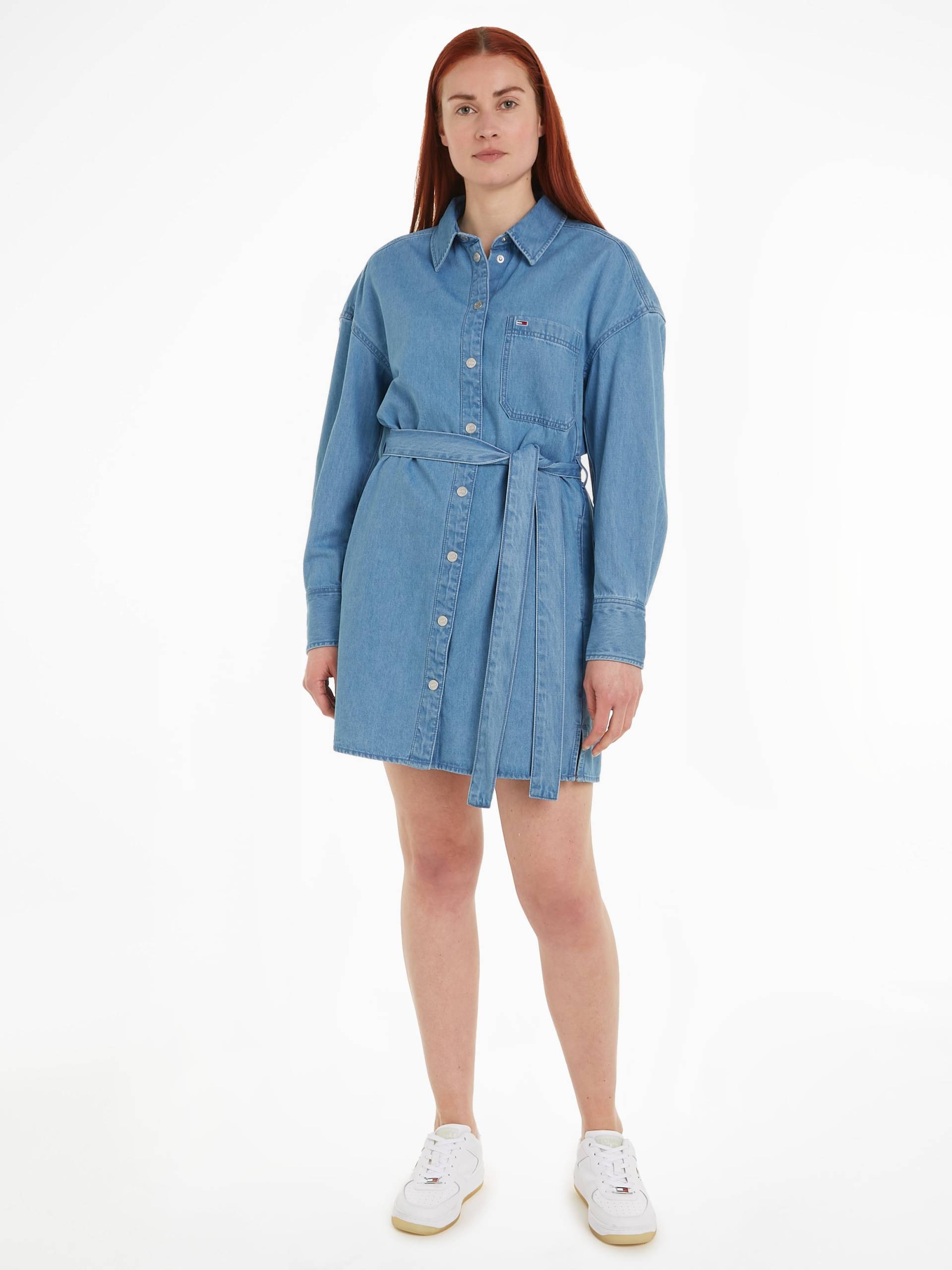 Tommy Jeans Curve Shirtkleid »TJW BELTED DENIM SHIRT DRESS EXT« von TOMMY JEANS Curve