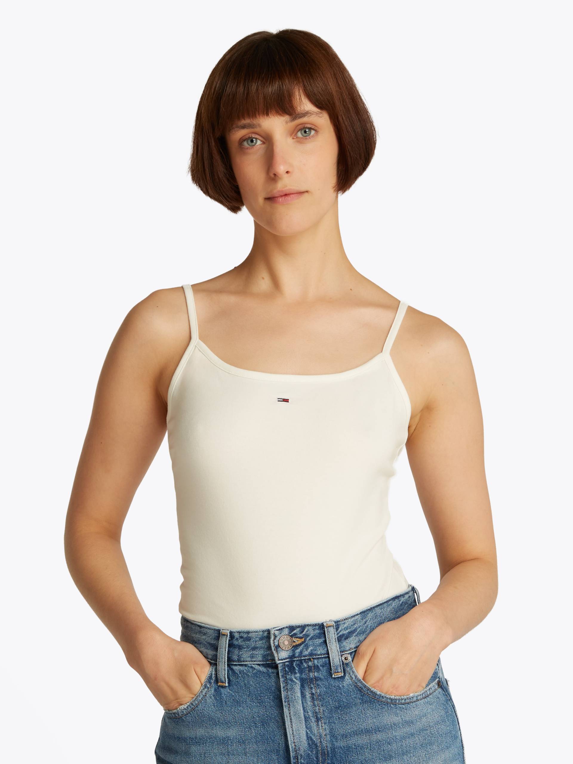 Tommy Jeans Curve Spaghettitop »TJW ESSENTIAL STRAP TOP EXT«, in Grossen Grössen, Spaghettiträger von TOMMY JEANS Curve