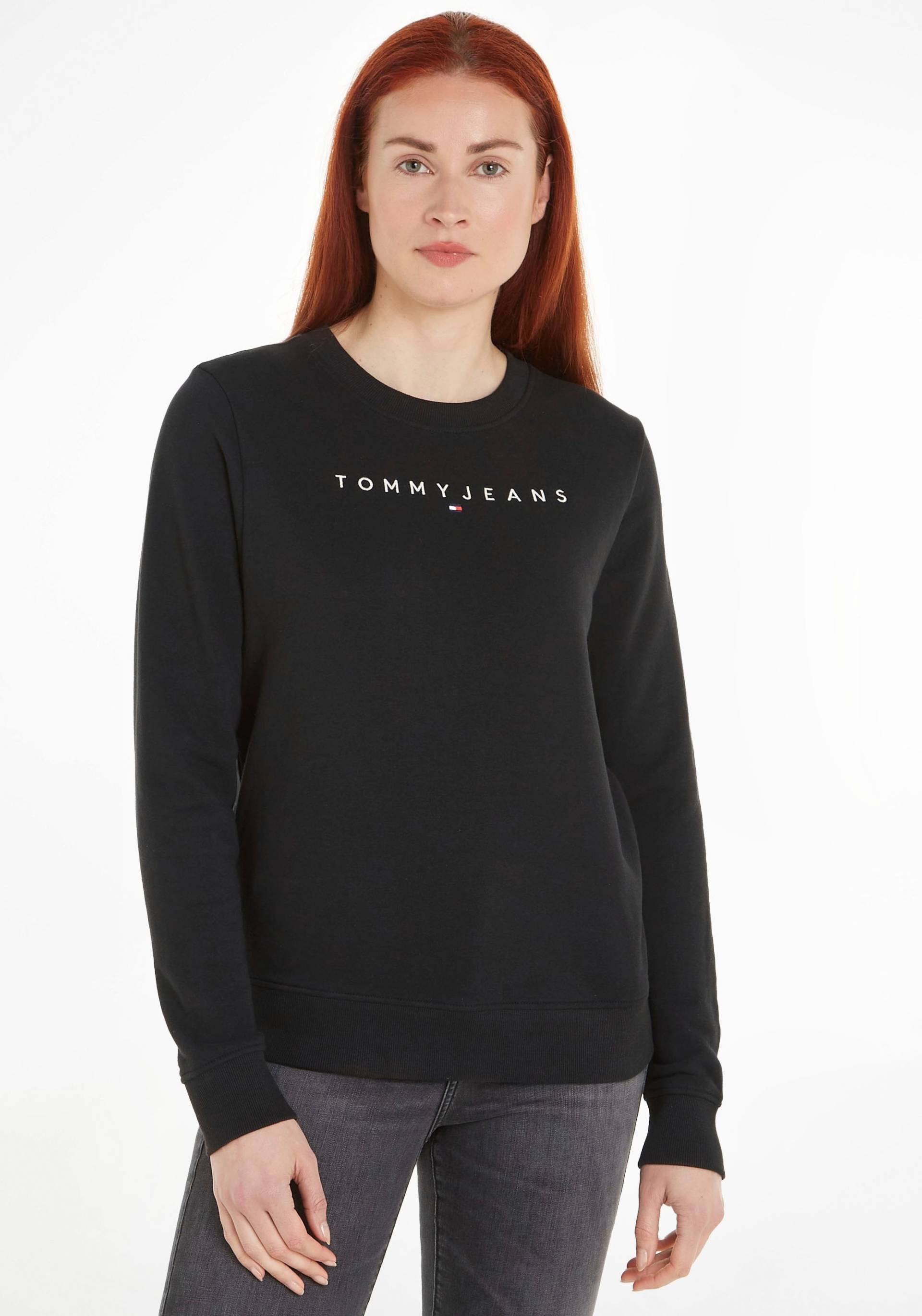 Tommy Jeans Curve Sweatshirt »TJW REG LINEAR CREW EXT«, in Grossen Grössen mit Logoschriftzug von TOMMY JEANS Curve