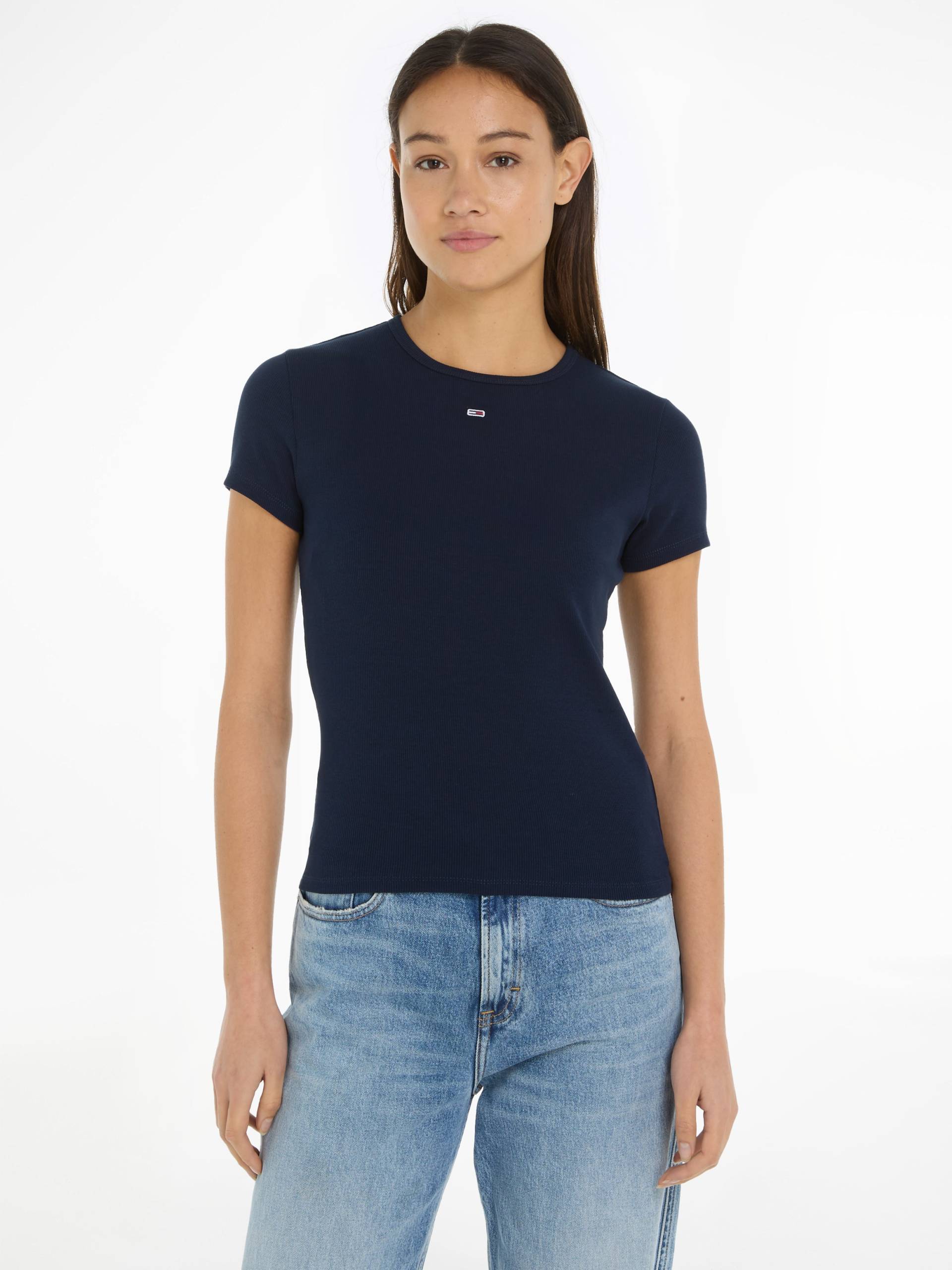 Tommy Jeans Curve T-Shirt »Slim Essential Rib«, Grosse Grössen von TOMMY JEANS Curve