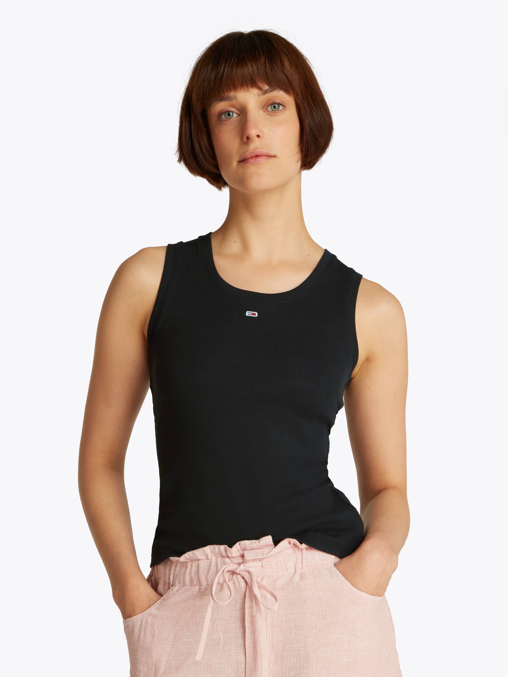 Tommy Jeans Curve Tanktop »TJW ESSENTIAL RIB TANK EXT«, in Grossen Grössen, Rippware von TOMMY JEANS Curve