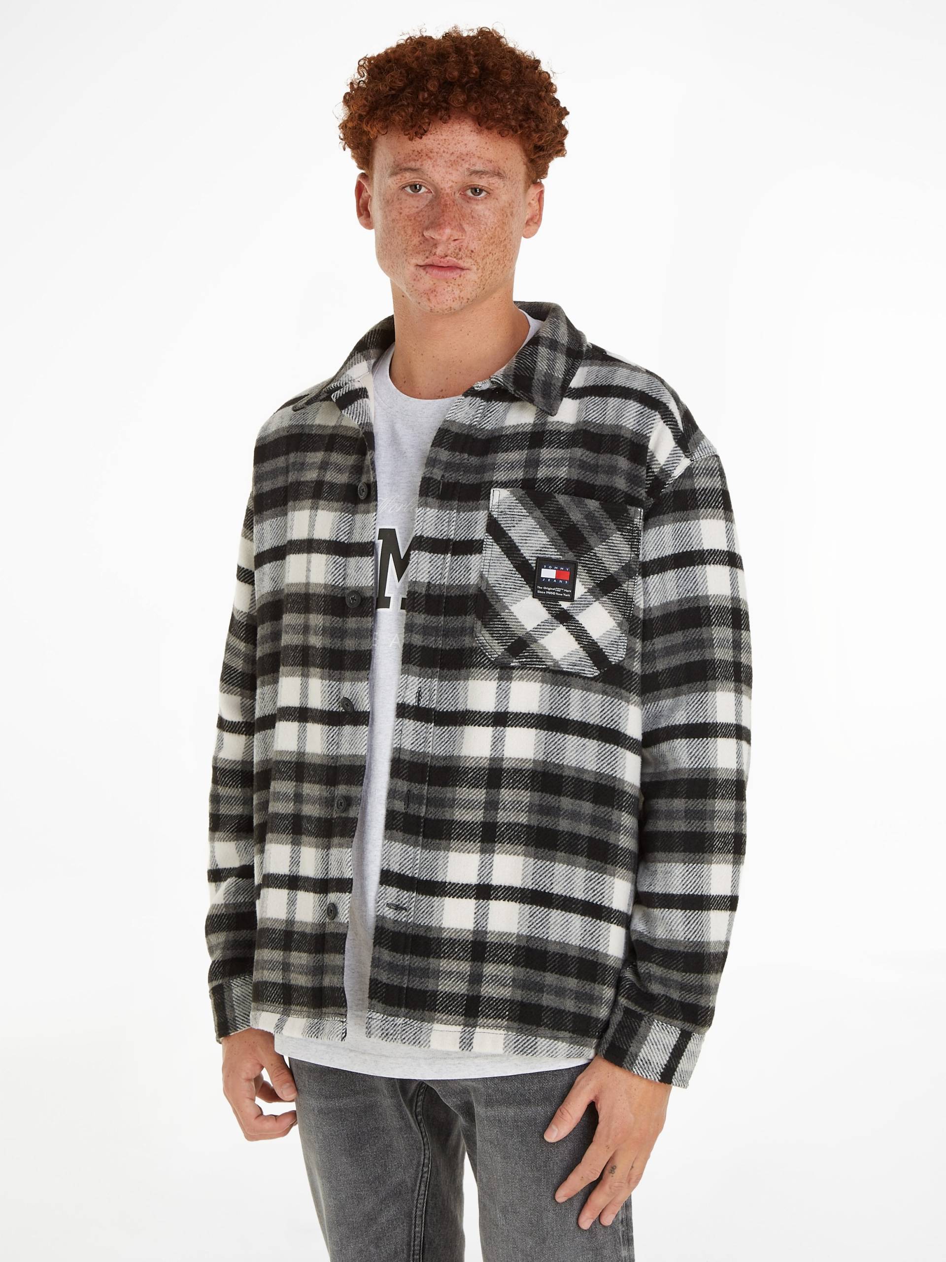 Tommy Jeans Plus Fleecehemd »TJM FLEECE LINED CHECK SHIRT EXT« von TOMMY JEANS Plus