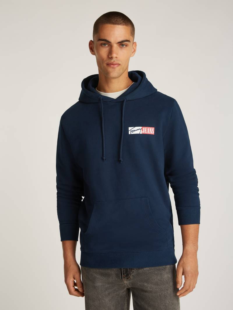 Tommy Jeans Plus Hoodie »TJM REG ENTRY GRAPHIC HOODIE EXT«, in Grossen Grössen, Logodruck, Kängurutasche von TOMMY JEANS Plus