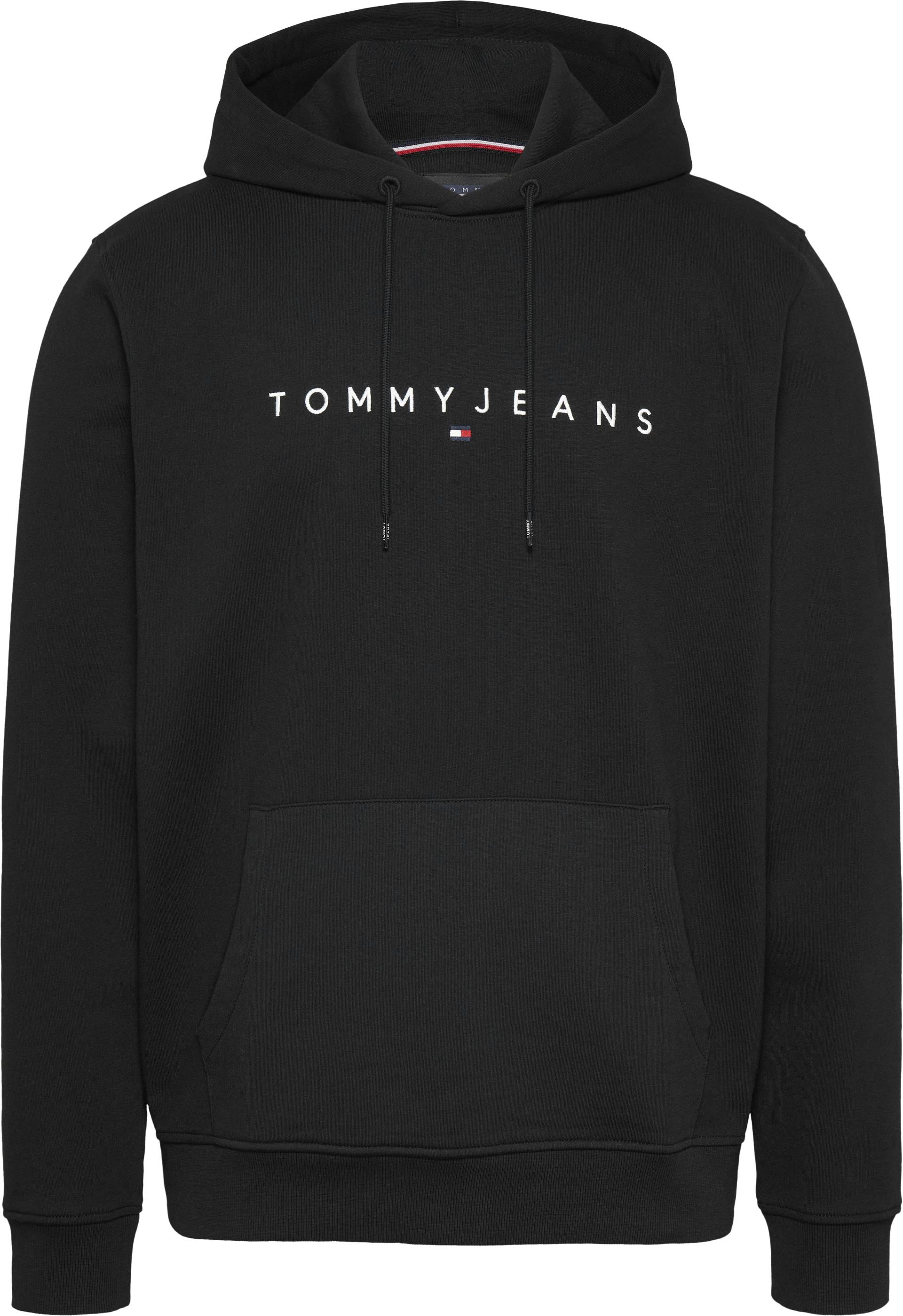 Tommy Jeans Plus Hoodie »TJM REG LINEAR LOGO HOODIE EXT«, in Grosse Grössen, Logodruck von TOMMY JEANS Plus