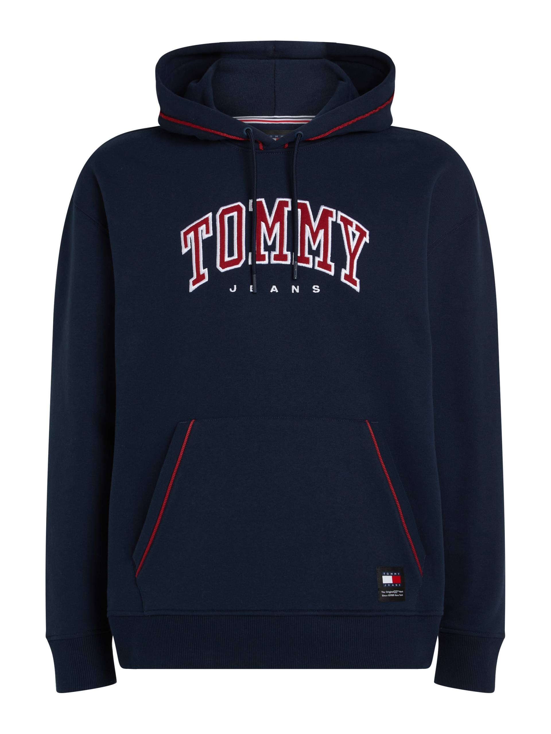 Tommy Jeans Plus Kapuzensweatshirt »TJM RLX VARSITY PIPPING HOOD EXT«, Grosse Grössen von TOMMY JEANS Plus