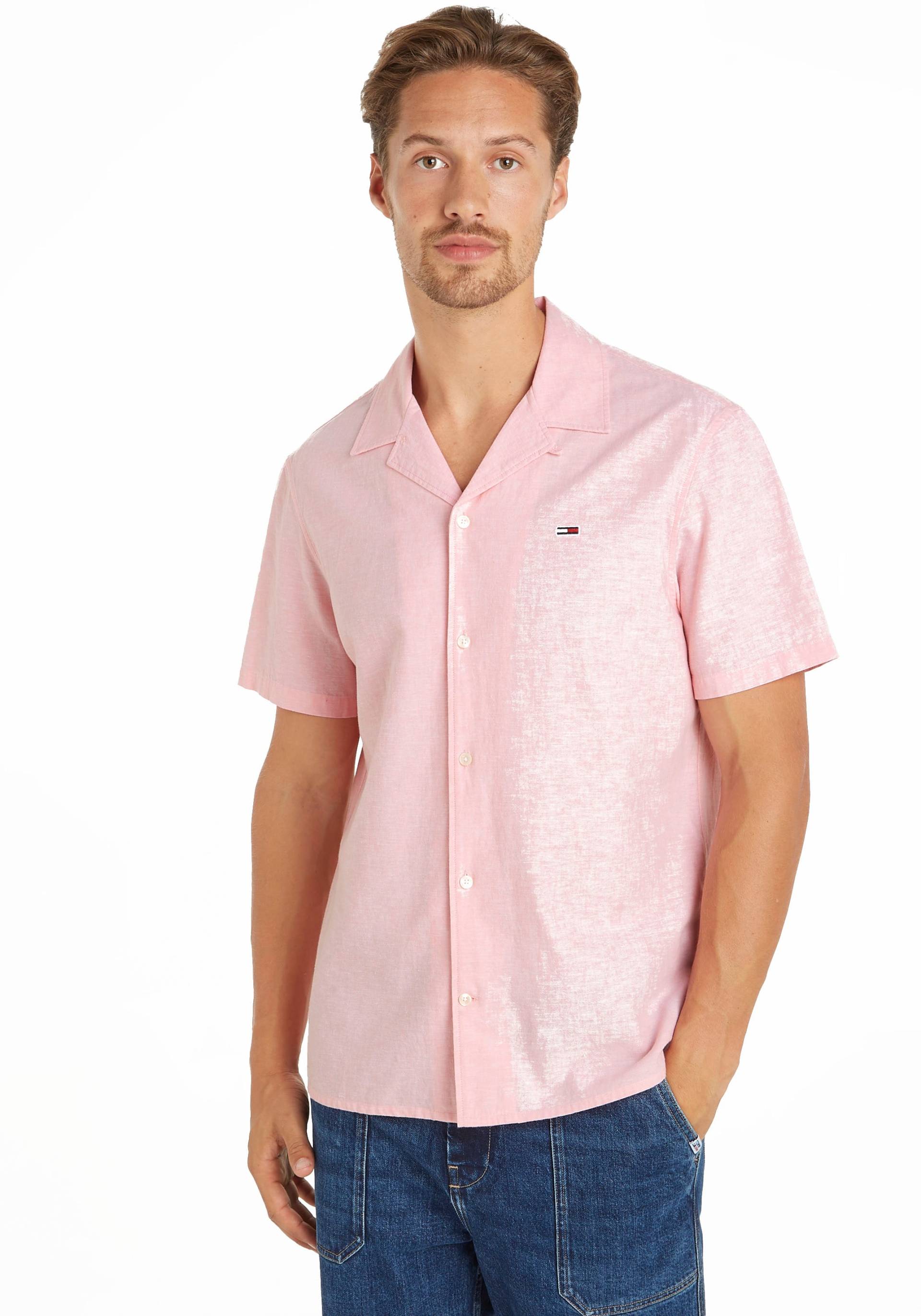 Tommy Jeans Plus Kurzarmhemd »TJM LINEN BLEND CAMP SHIRT EXT«, Grosse Grössen von TOMMY JEANS Plus