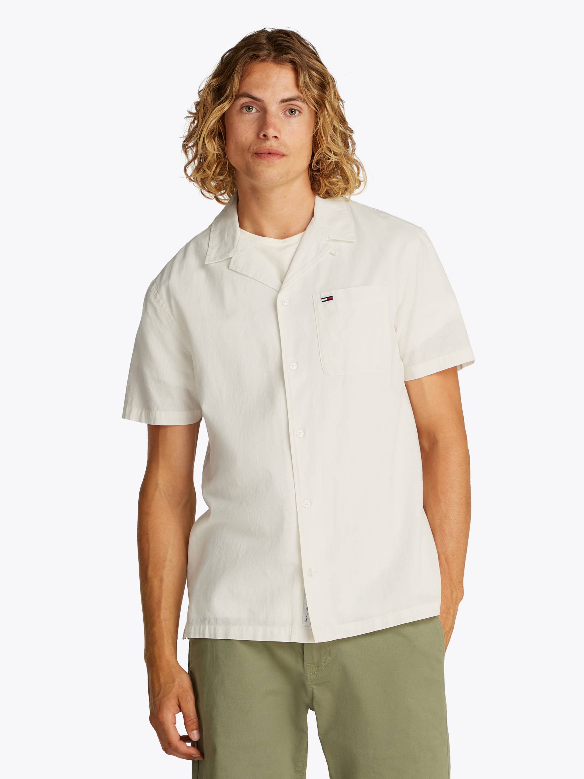 Tommy Jeans Plus Kurzarmhemd »TJM LINEN BLEND CAMP SS EXT«, Mit V-Ausschnitt von TOMMY JEANS Plus