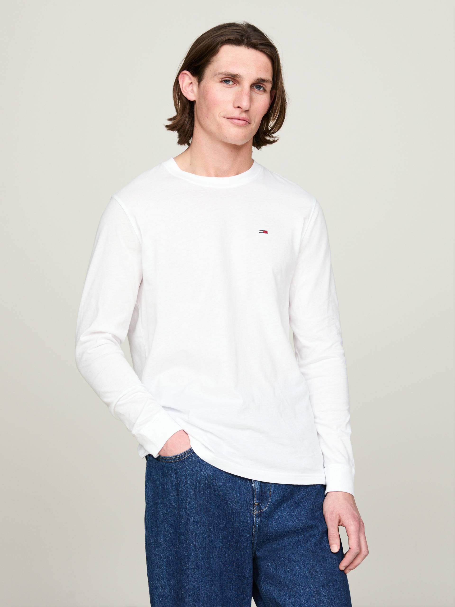 Tommy Jeans Plus Langarmshirt »TJM SLIM 2PACK L/S EXT«, mit Rundhalsausschnitt von TOMMY JEANS Plus