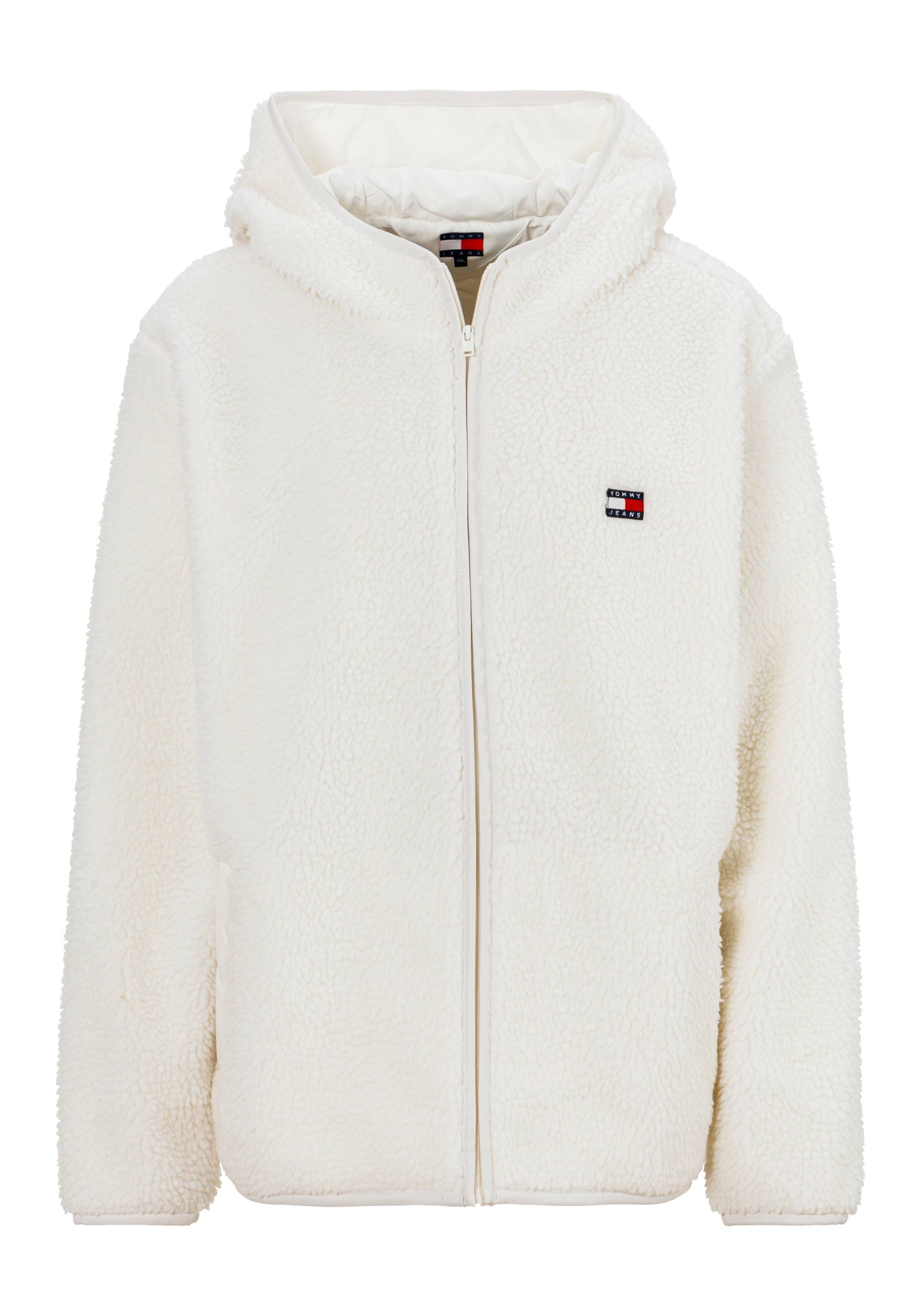 Tommy Jeans Plus Sweatjacke »TJM REG BADGE TEDDY ZIP TRU EXT«, Grosse Grössen von TOMMY JEANS Plus