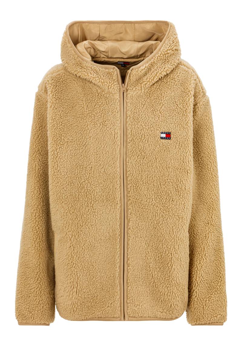 Tommy Jeans Plus Sweatjacke »TJM REG BADGE TEDDY ZIP TRU EXT«, Grosse Grössen von TOMMY JEANS Plus