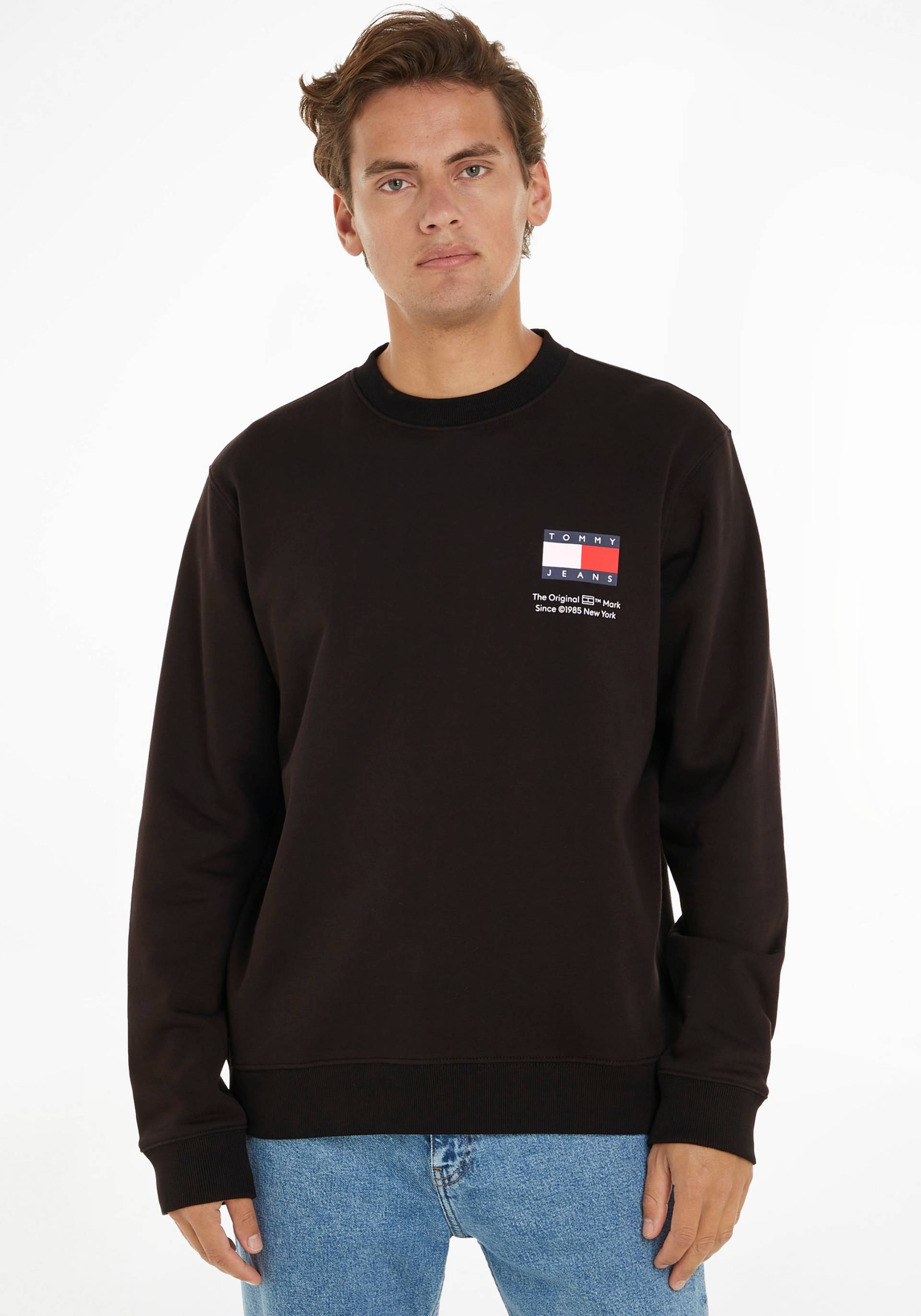 Tommy Jeans Plus Sweatshirt »TJM REG ESSENTIAL FLAG CNECK EXT« von TOMMY JEANS Plus