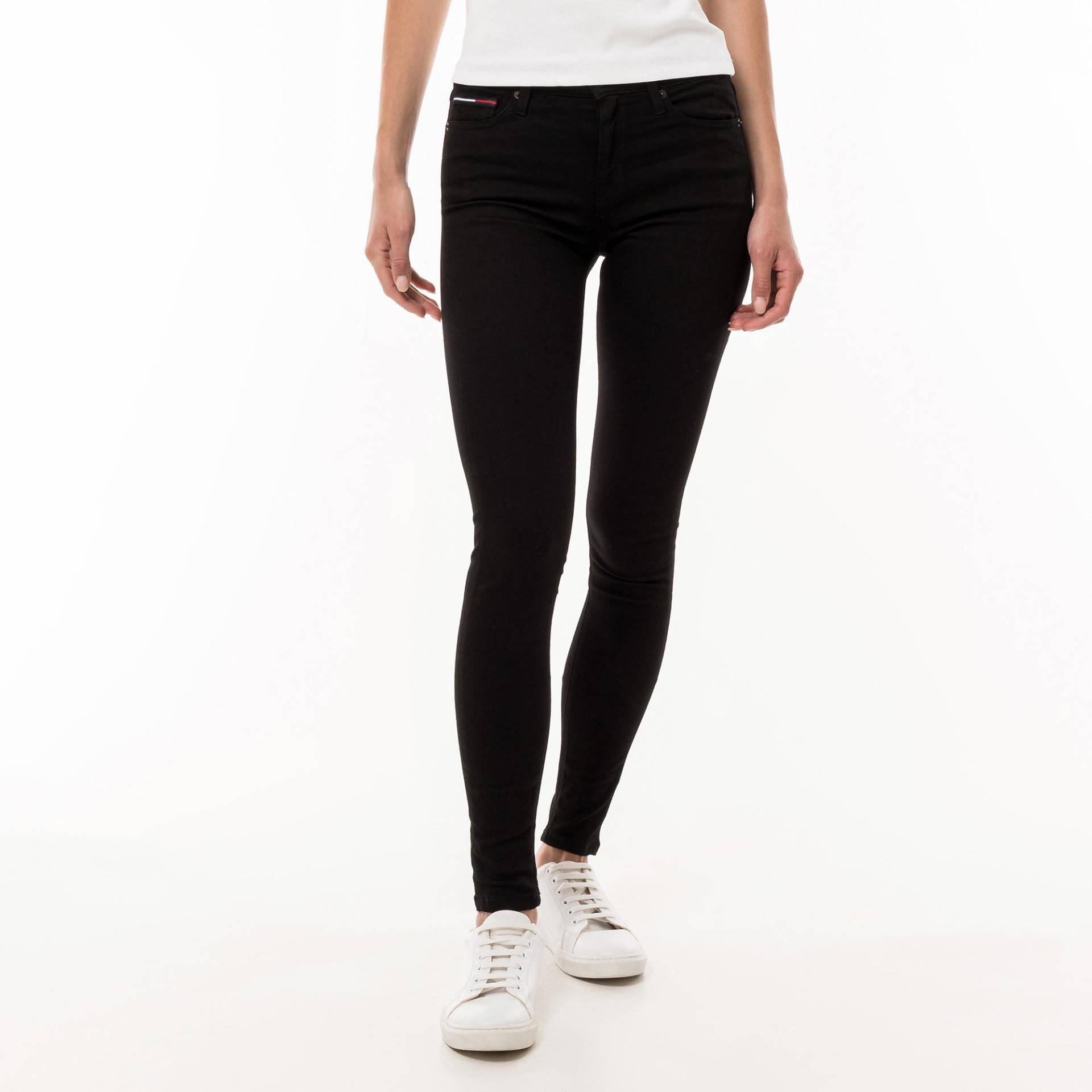 Jeans, Skinny Fit Damen Black L30/W25 von TOMMY JEANS