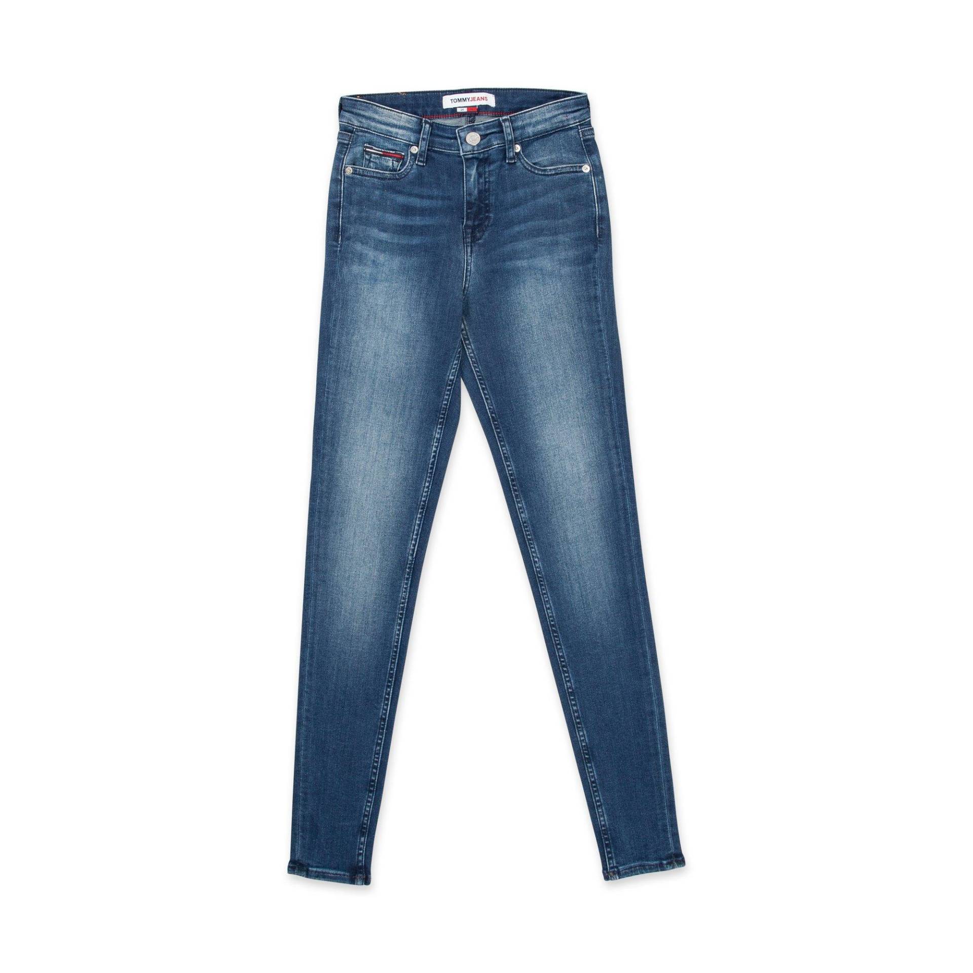 Jeans, Skinny Fit Damen Mittelblau L30/W29 von TOMMY JEANS