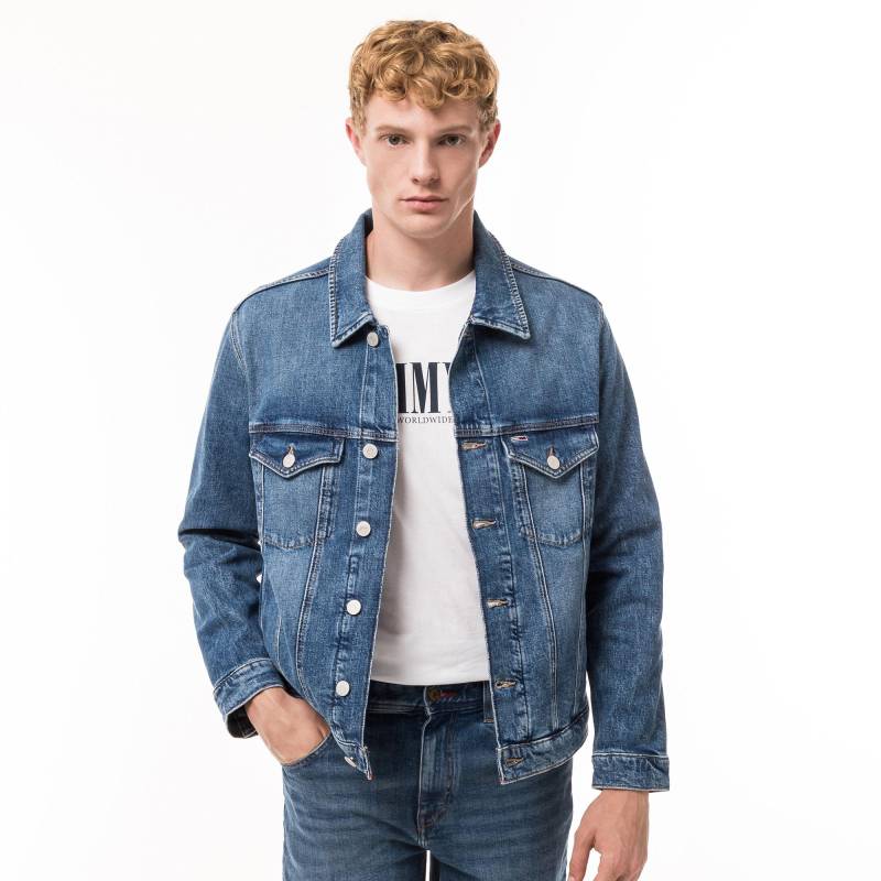 Jeansjacke Mit Knöpfen Herren Blau Denim L von TOMMY JEANS