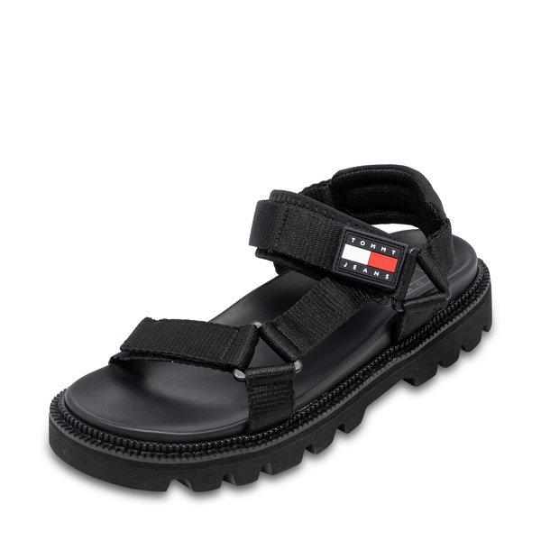 Badesandalen Damen Black 41 von TOMMY JEANS