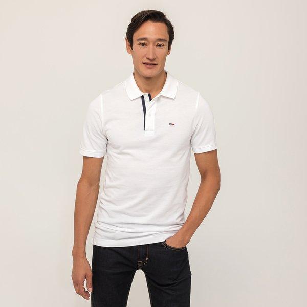 Poloshirt, Kurzarm Herren Weiss S von TOMMY JEANS