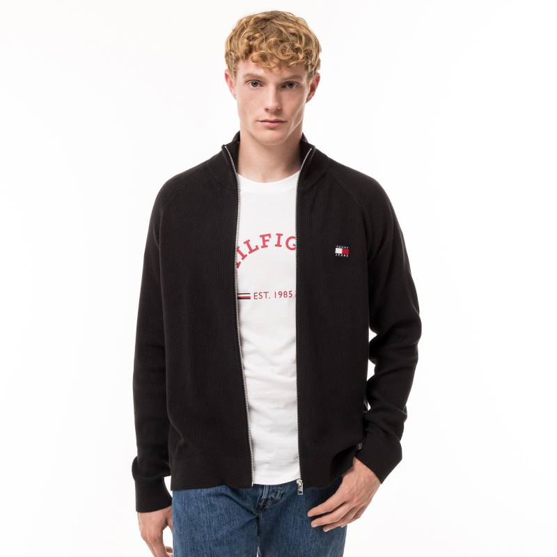 Pullover, Zip Herren Black L von TOMMY JEANS