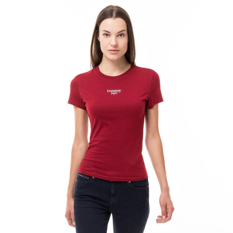 T-shirt Damen Dunkelrot M von TOMMY JEANS