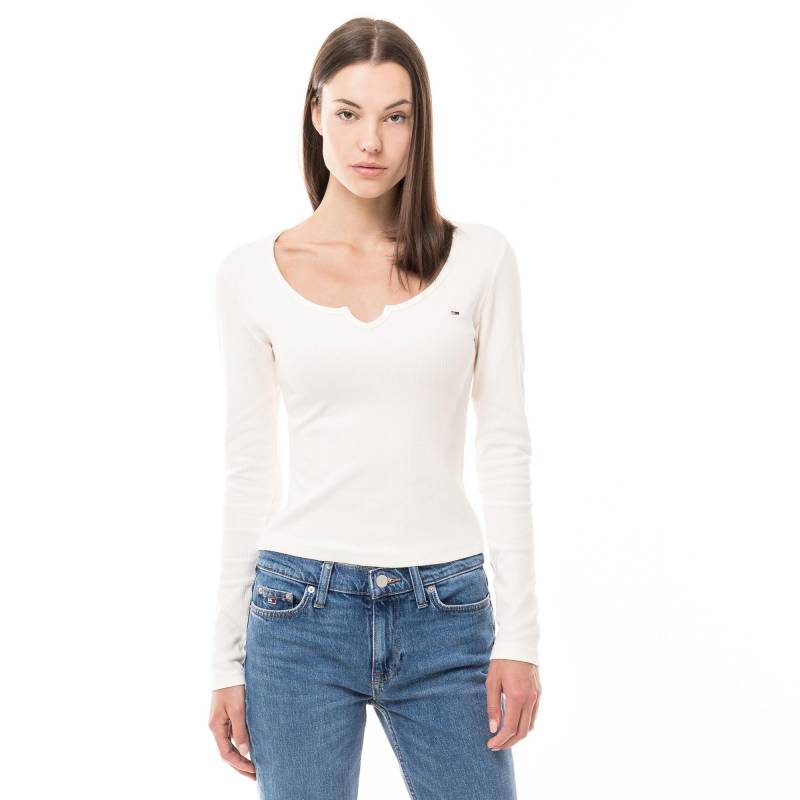 T-shirt Damen Weiss L von TOMMY JEANS