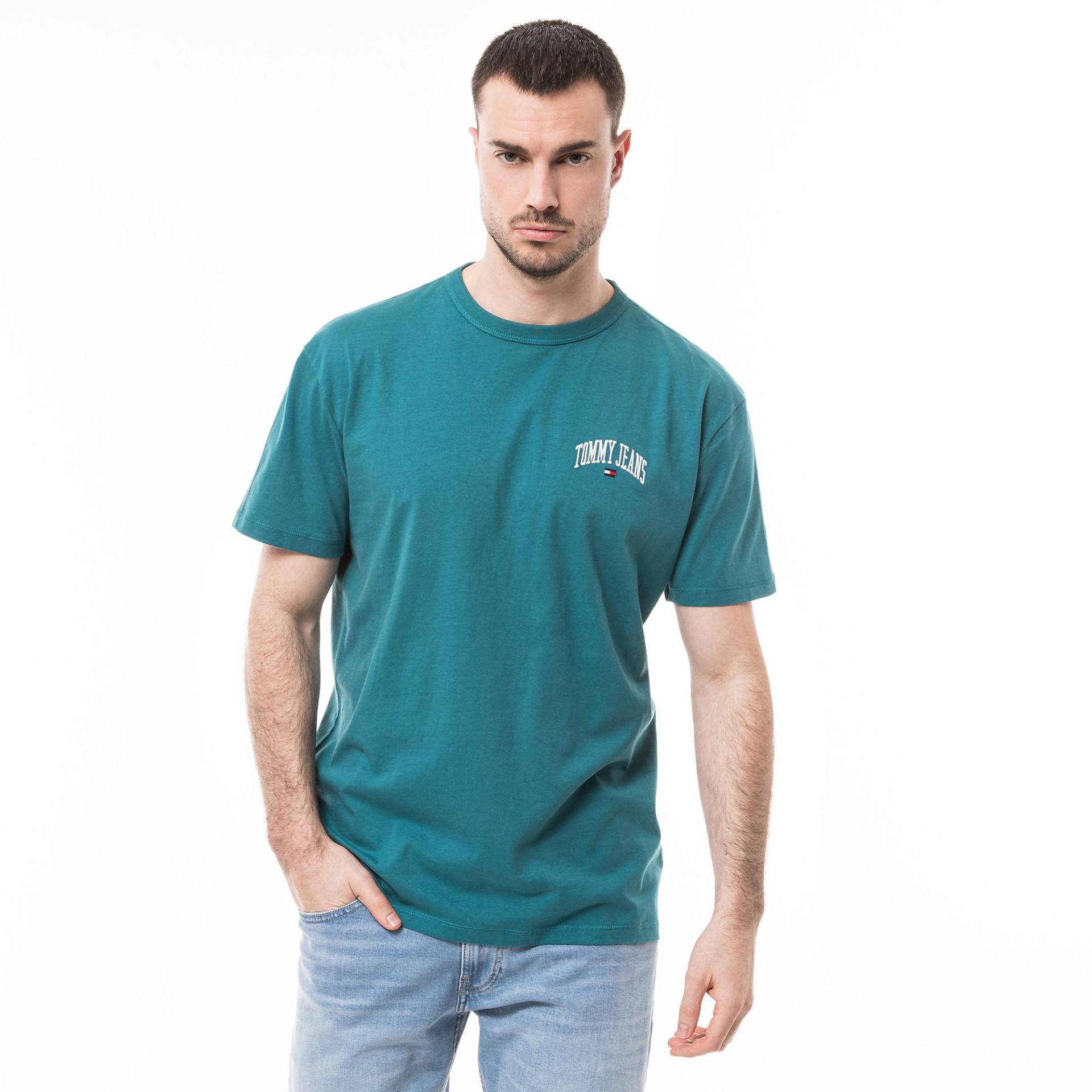 T-shirt Herren Blau L von TOMMY JEANS