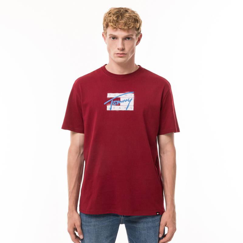 Tommy Jeans - T-Shirt, für Herren, Rot, Größe M von Tommy Jeans