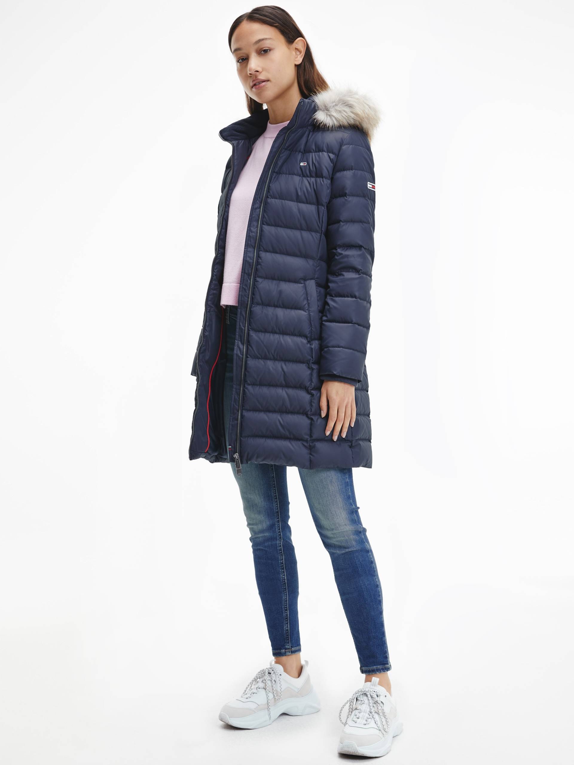 Tommy Jeans Daunenmantel »TJW ESSENTIAL HOODED DOWN COAT«, mit abnehmbarem Fellimitat an der Kapuze von TOMMY JEANS