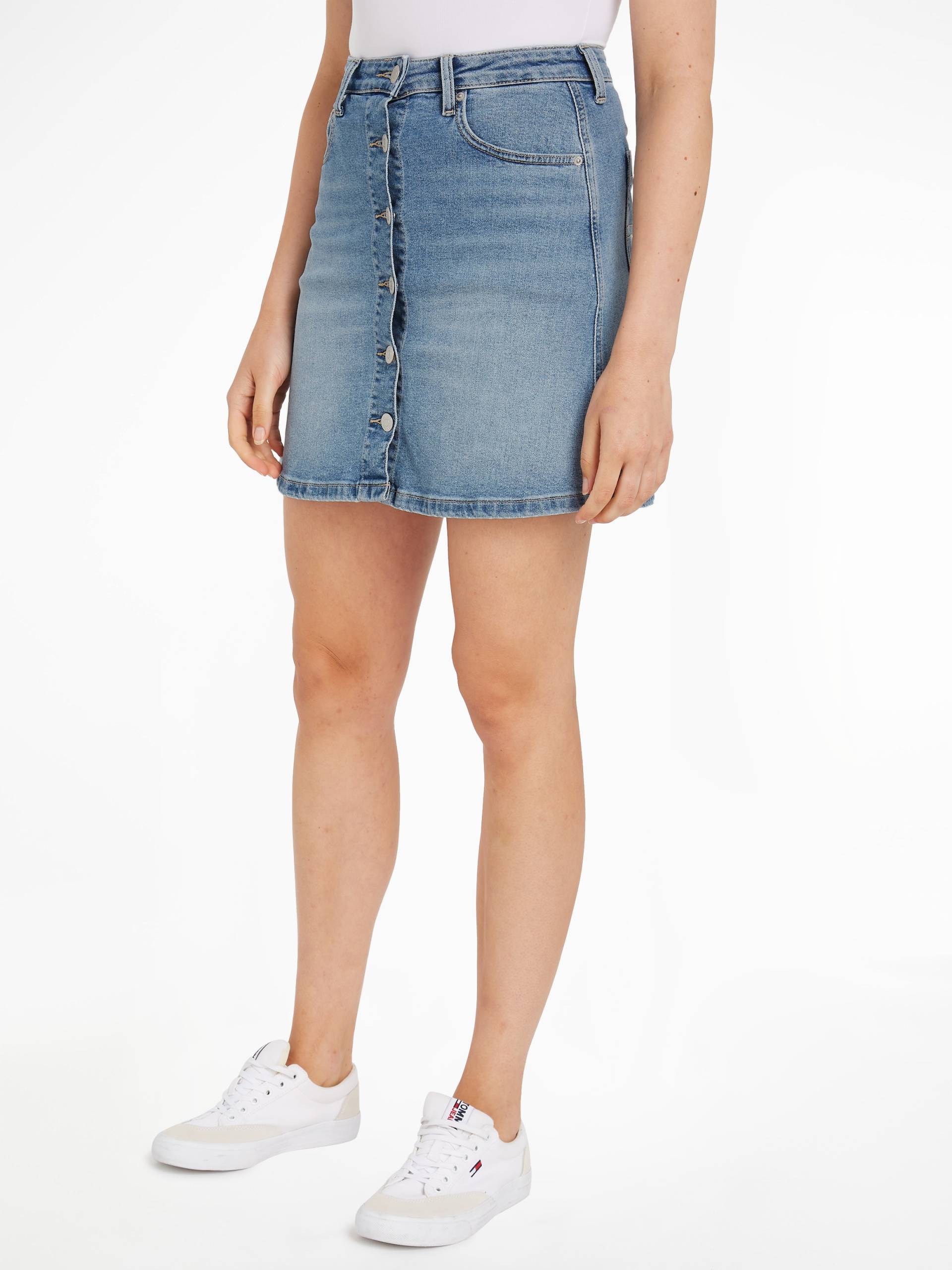 Tommy Jeans A-Linien-Rock »ALINE SKIRT BH0130«, Webrock im 5-Pocket-Style von TOMMY JEANS