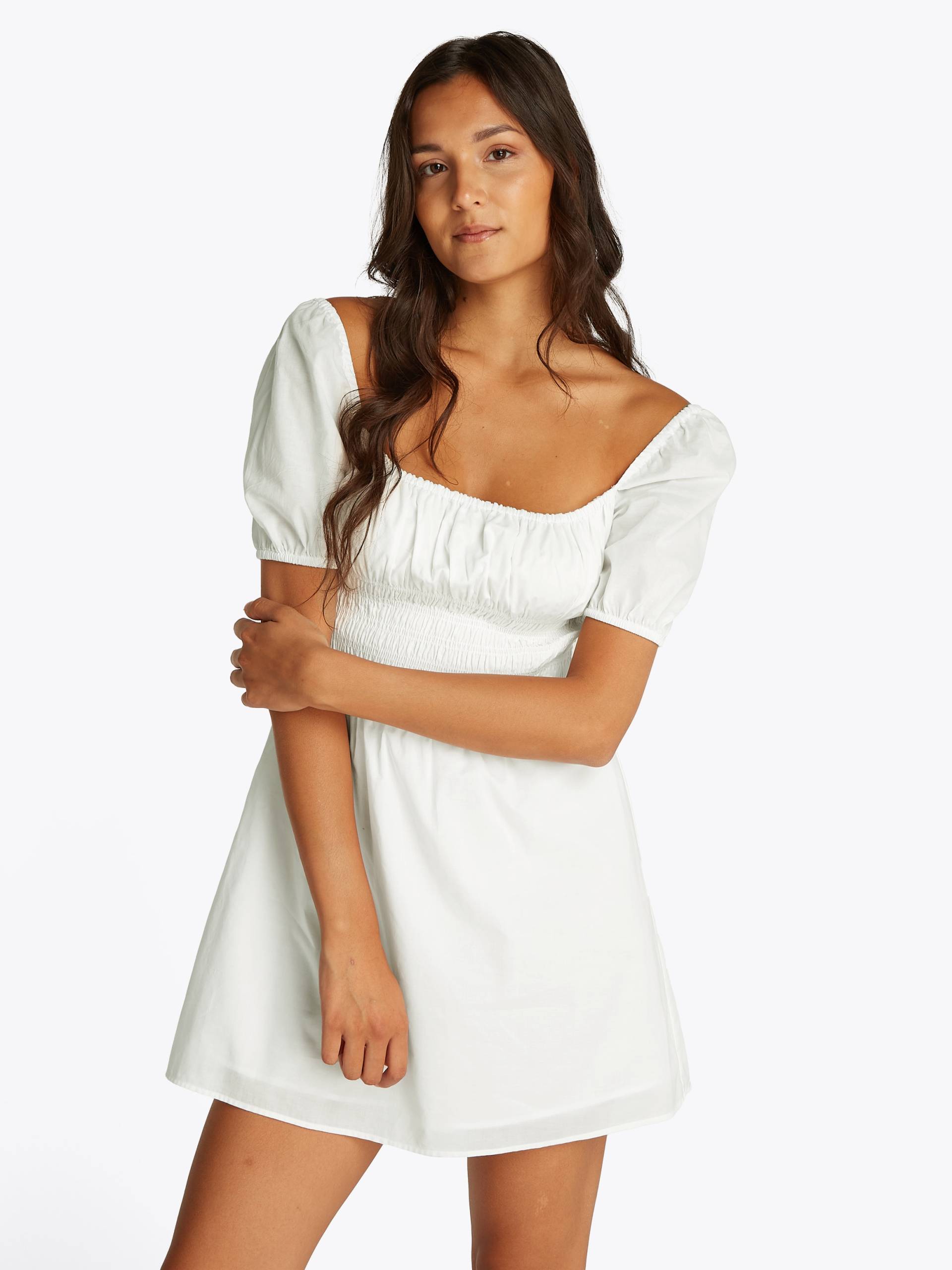 Tommy Jeans Babydollkleid »TJW COTTON VOILE MINI DRESS EXT«, in Mini-Länge, mit Raffungen Tommy Jeans Babydollkleid »TJW COTTON VOILE MINI DRESS EXT«, in Mini-Länge, mit Raffungen von TOMMY JEANS