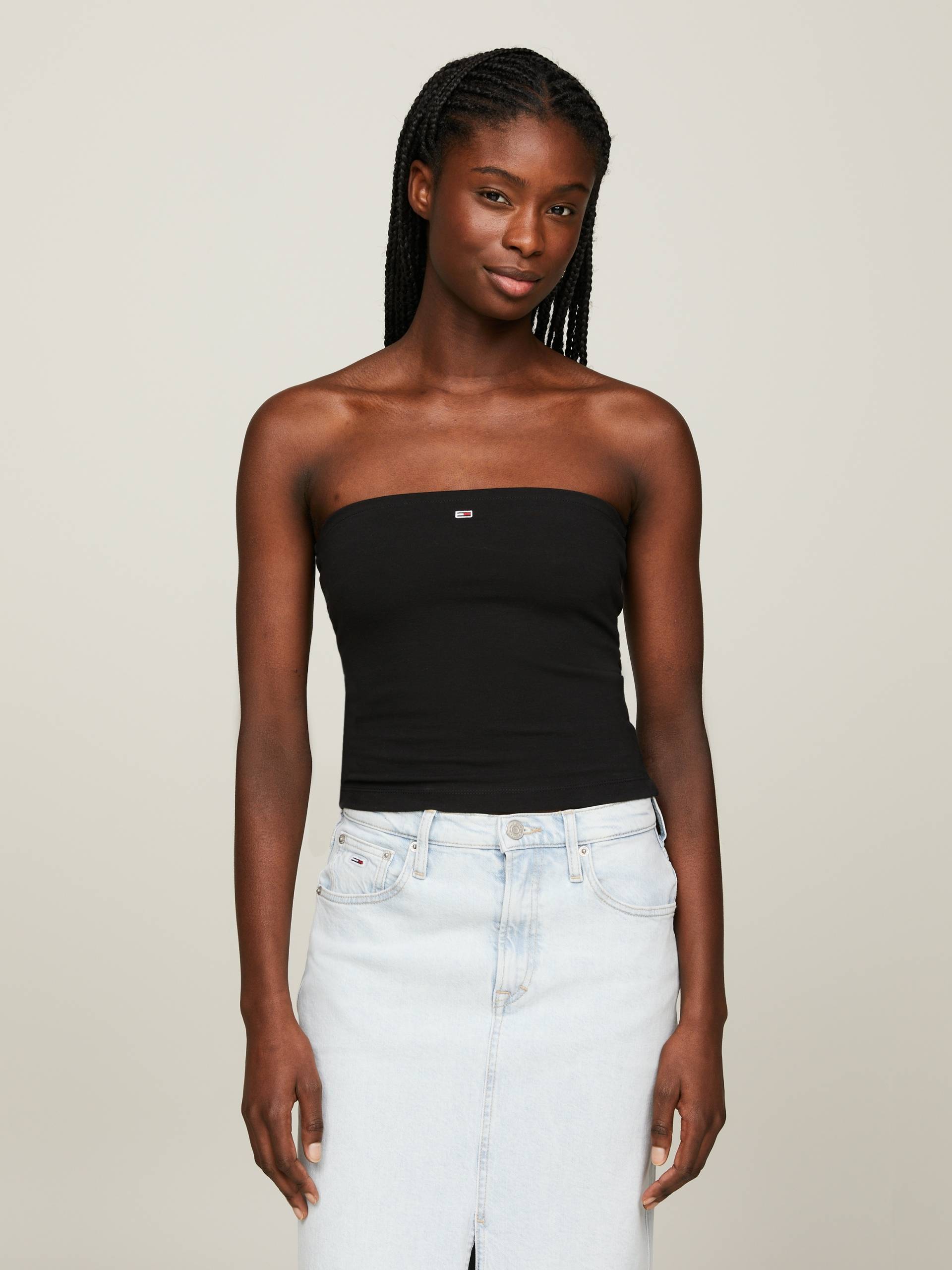 Tommy Jeans Bandeautop »TJW SLIM ESSENTIAL TUBE TOP«, mit Tommy Jeans Logo-Flag von TOMMY JEANS