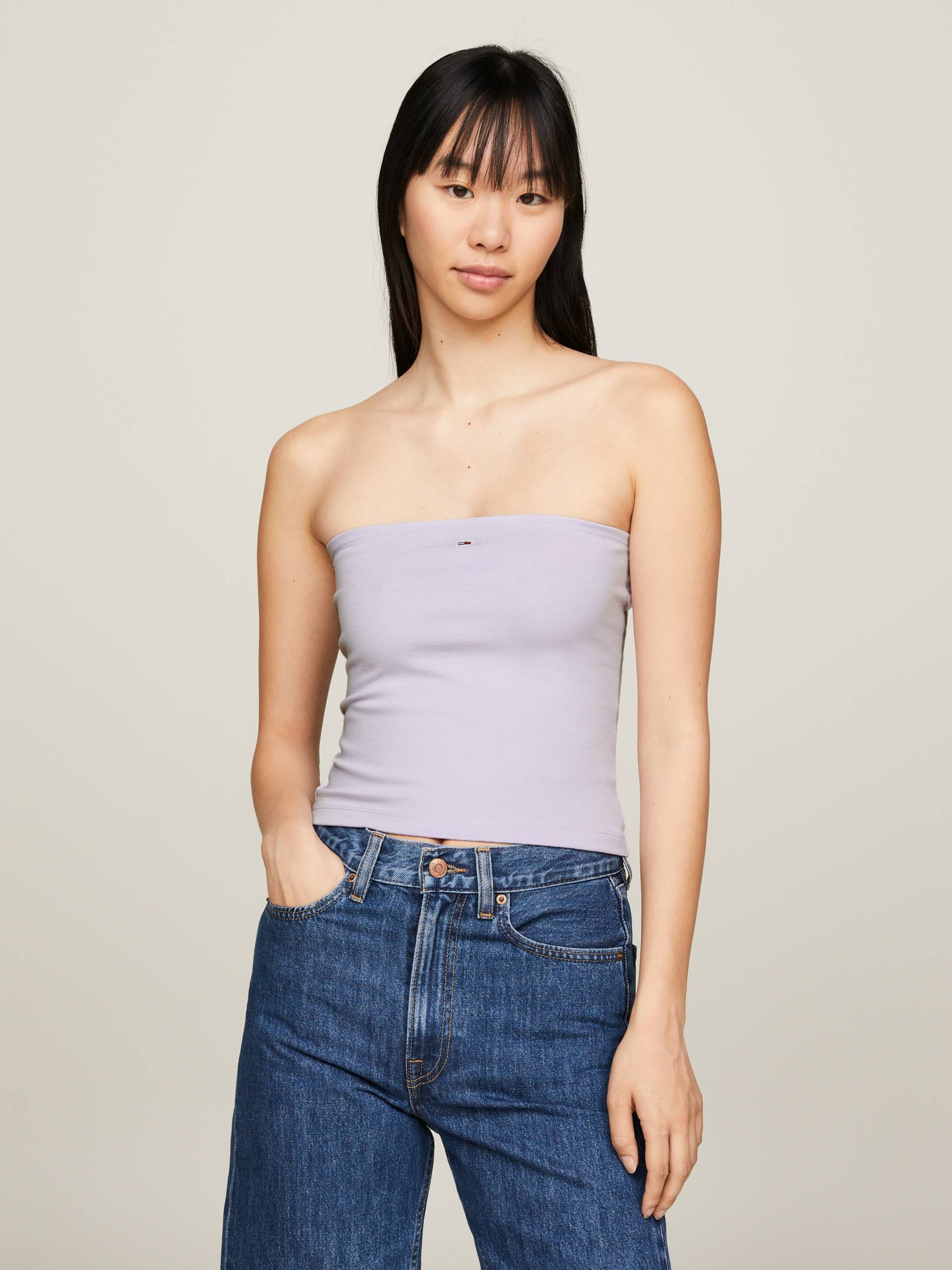 Tommy Jeans Bandeautop »TJW SLIM ESSENTIAL TUBE TOP«, mit Tommy Jeans Logo-Flag von TOMMY JEANS