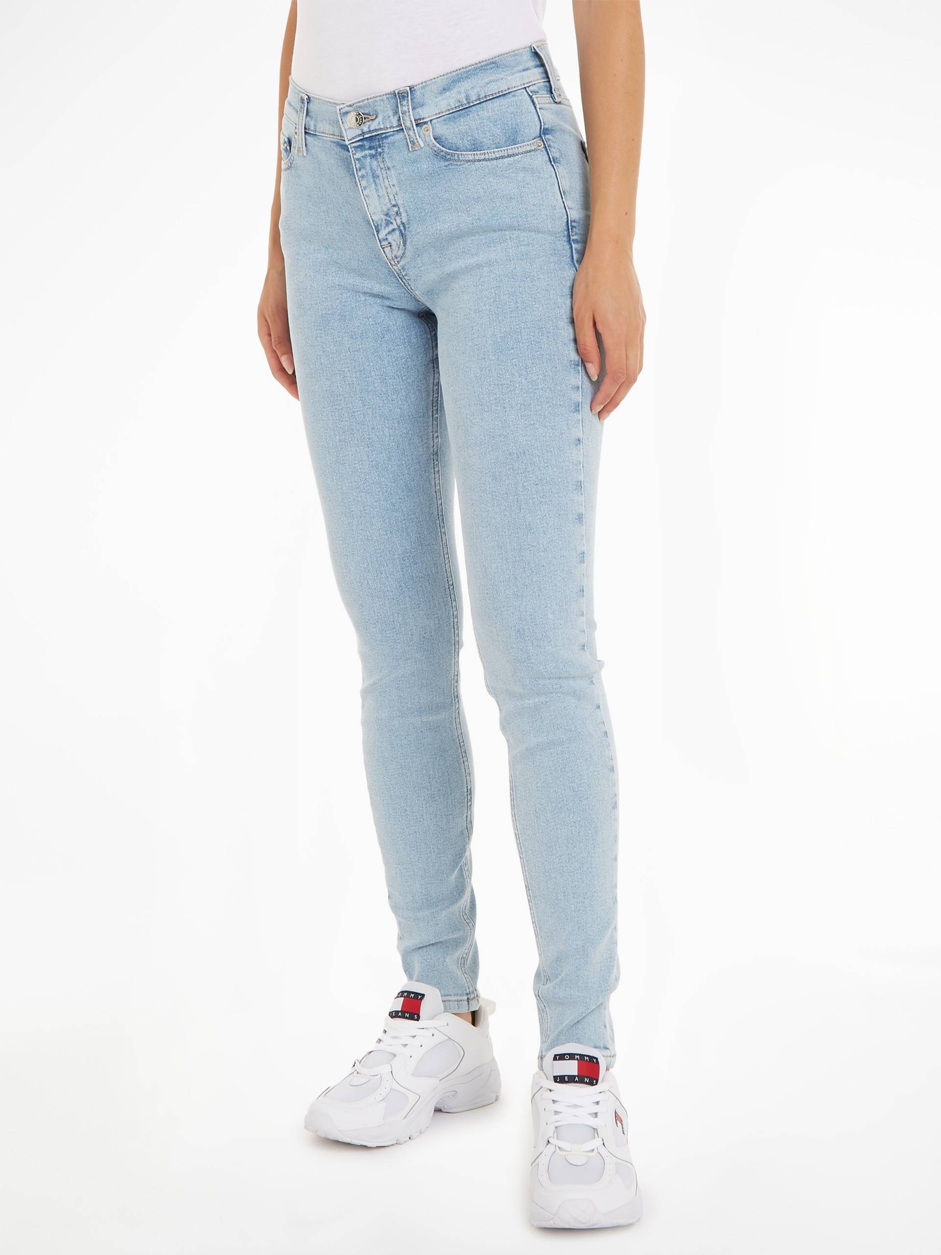 Tommy Jeans Bequeme Jeans »Nora Mid Rise Skinny Fit«, mit Ledermarkenlabel von TOMMY JEANS