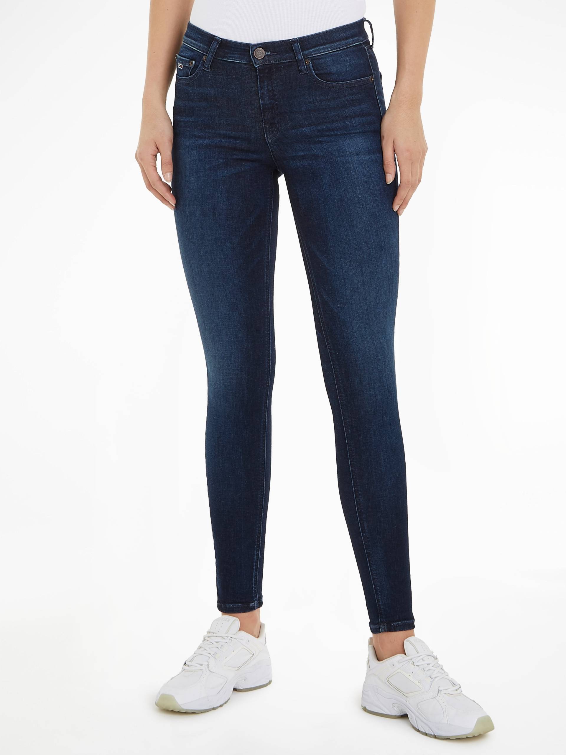 Tommy Jeans Bequeme Jeans »Nora Mid Rise Skinny Fit«, mit Ledermarkenlabel von TOMMY JEANS