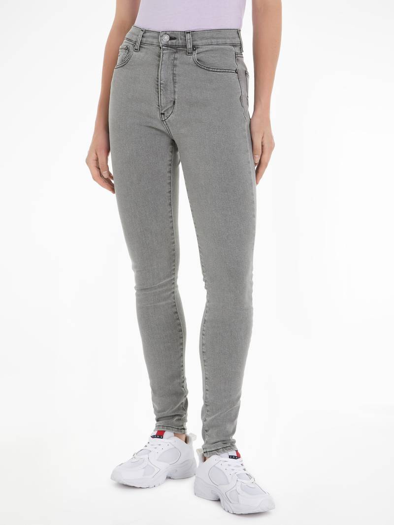 Tommy Jeans Bequeme Jeans »Sylvia Skinny Slim Jeans Hohe Leibhöhe«, mit Ledermarkenlabel von TOMMY JEANS