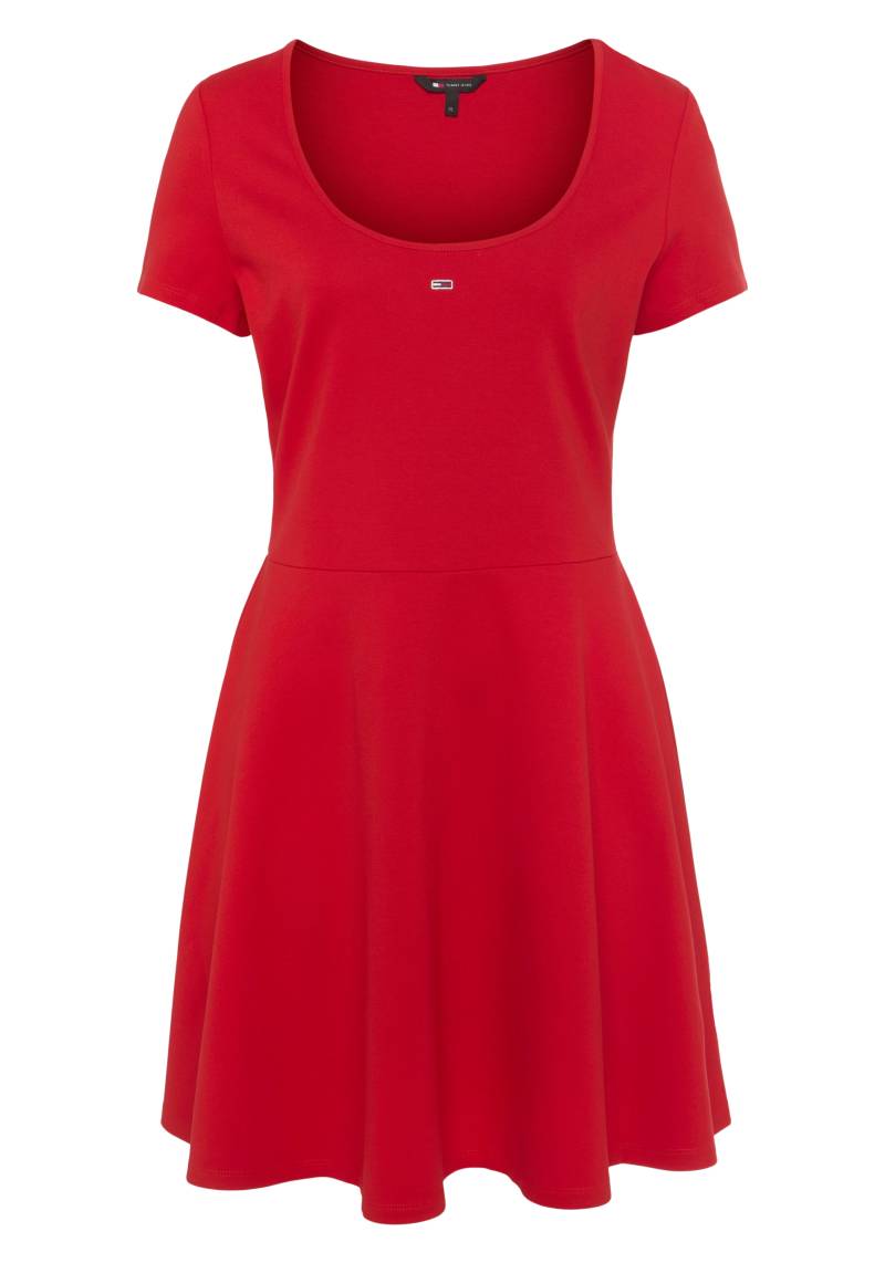 Tommy Jeans Blusenkleid »TJW SS FIT & FLARE DRESS EXT«, mit Logostickerei von TOMMY JEANS